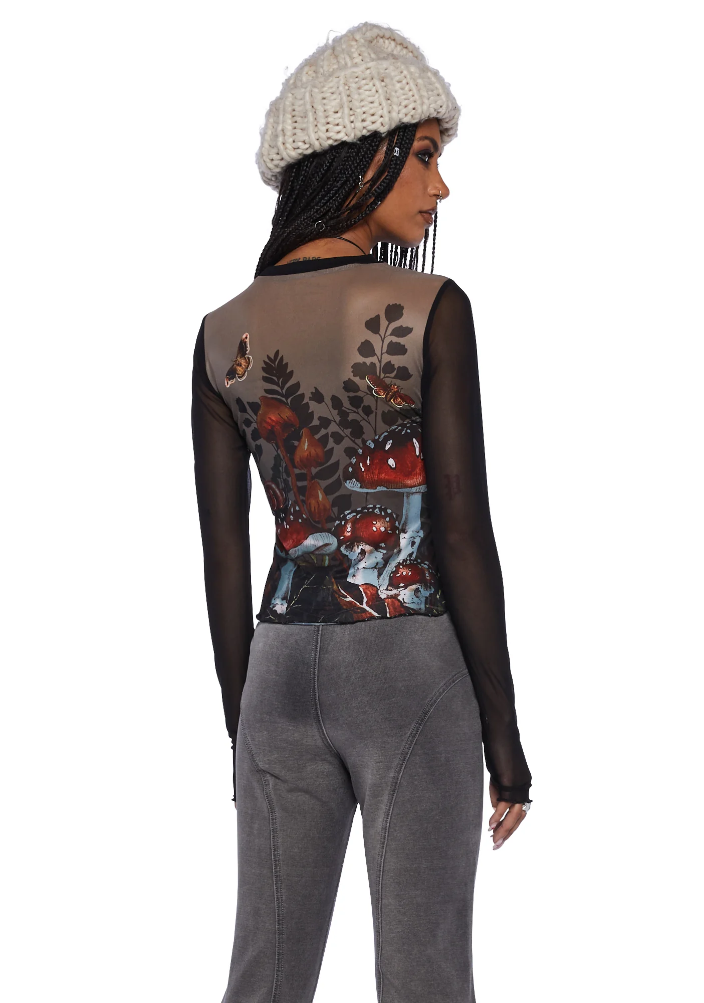So Curious Mesh Top - Image 4