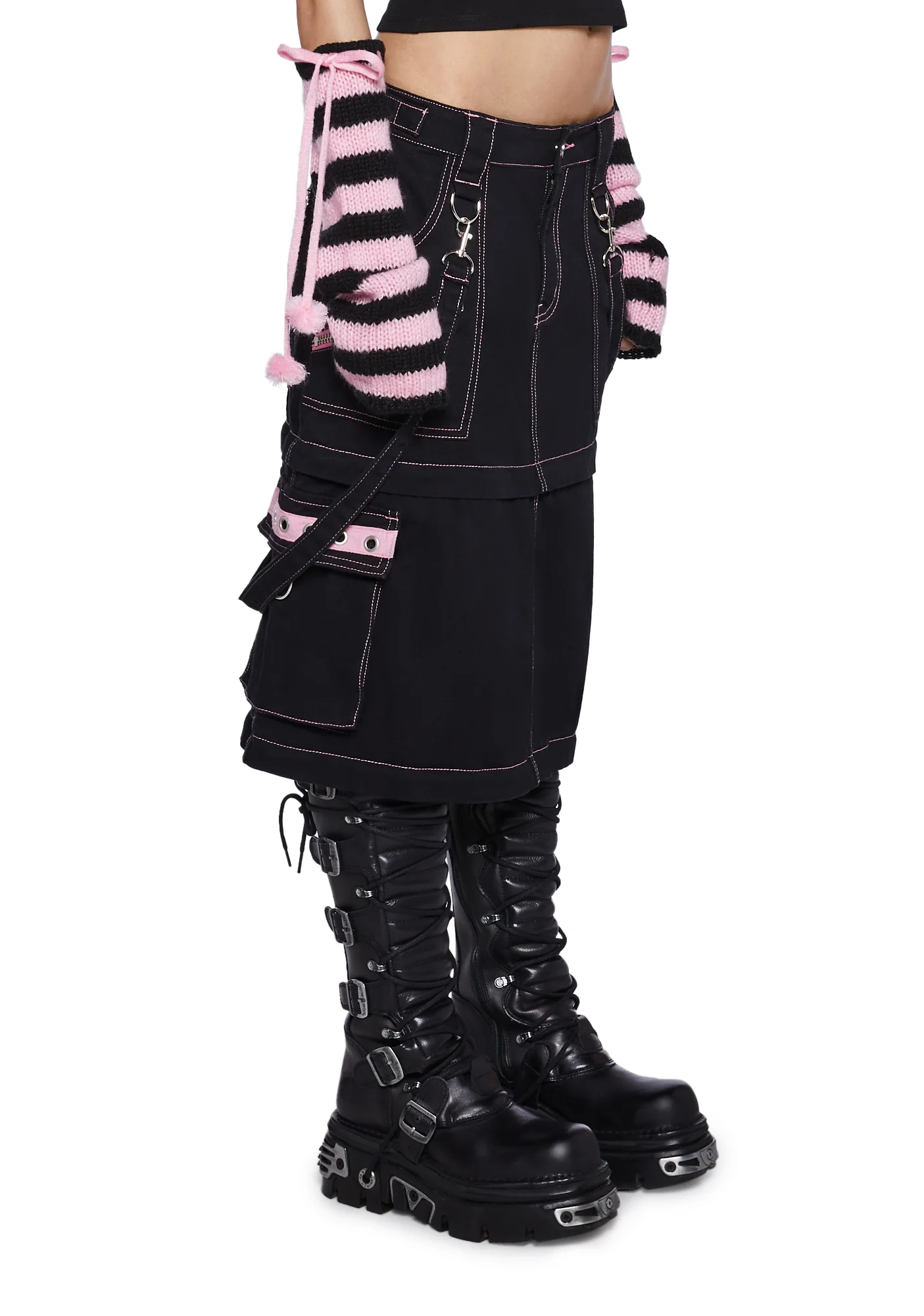 Solemn Ensemble Convertible Skirt - Pink - Image 5