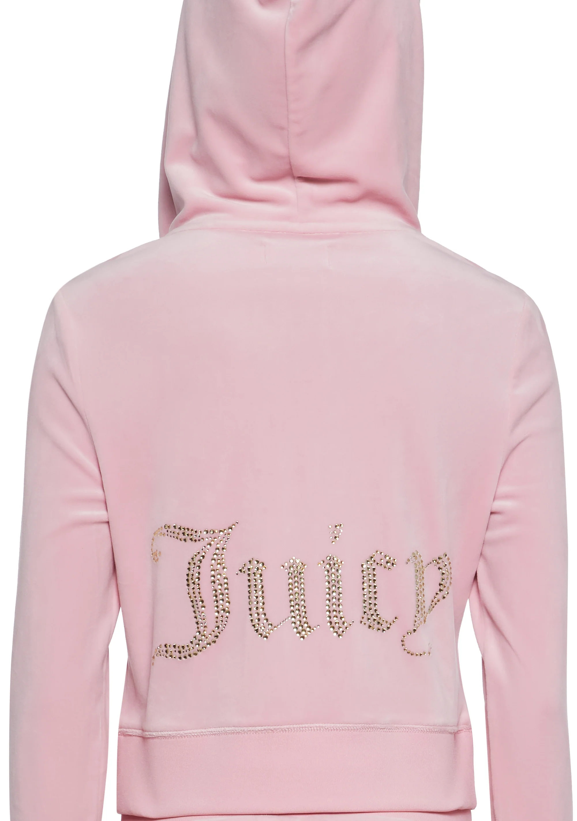 OG Big Bling Velour Hoodie - Pink - Image 6
