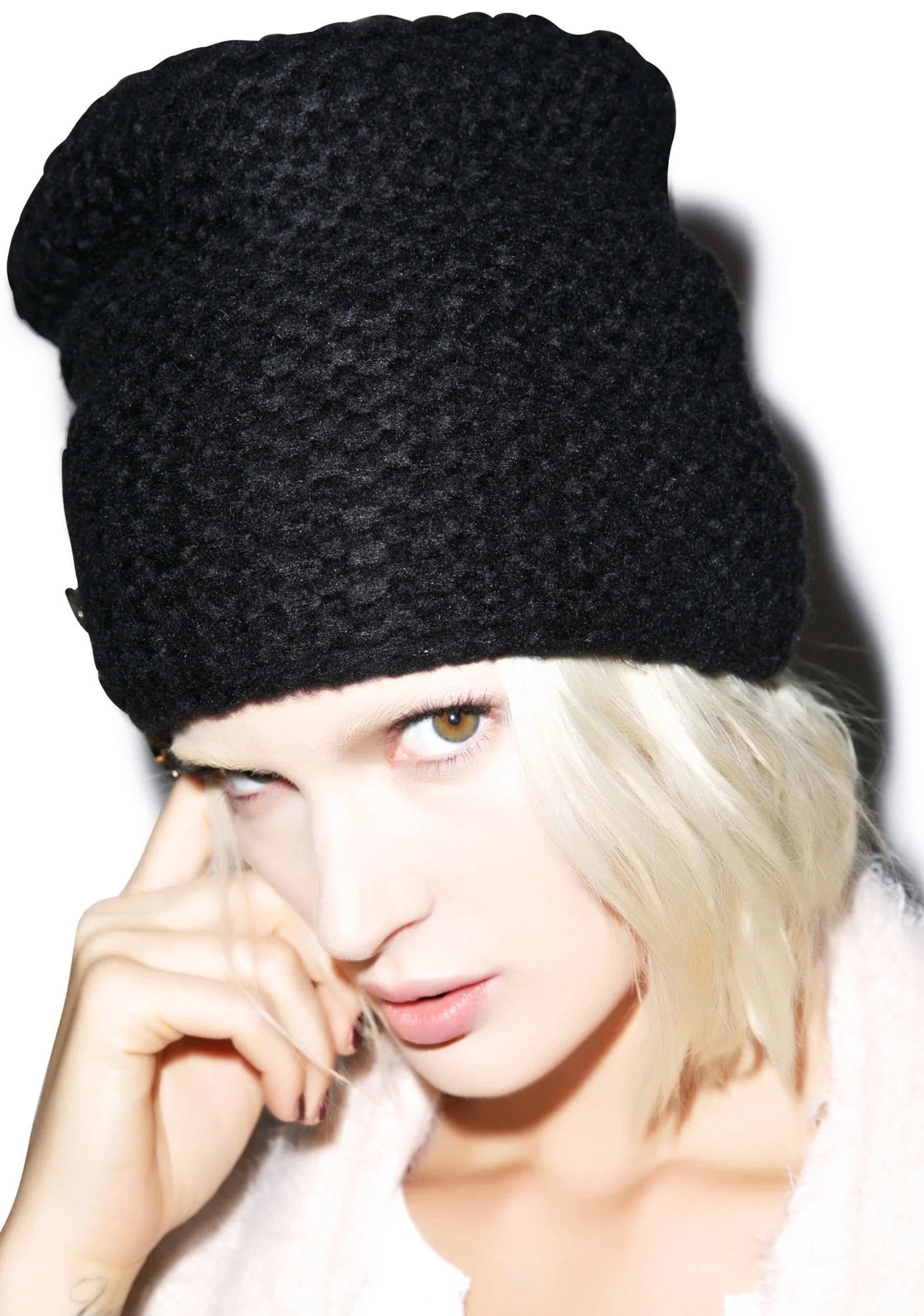 Solid Color Beanie - Dark Blue - Image 7