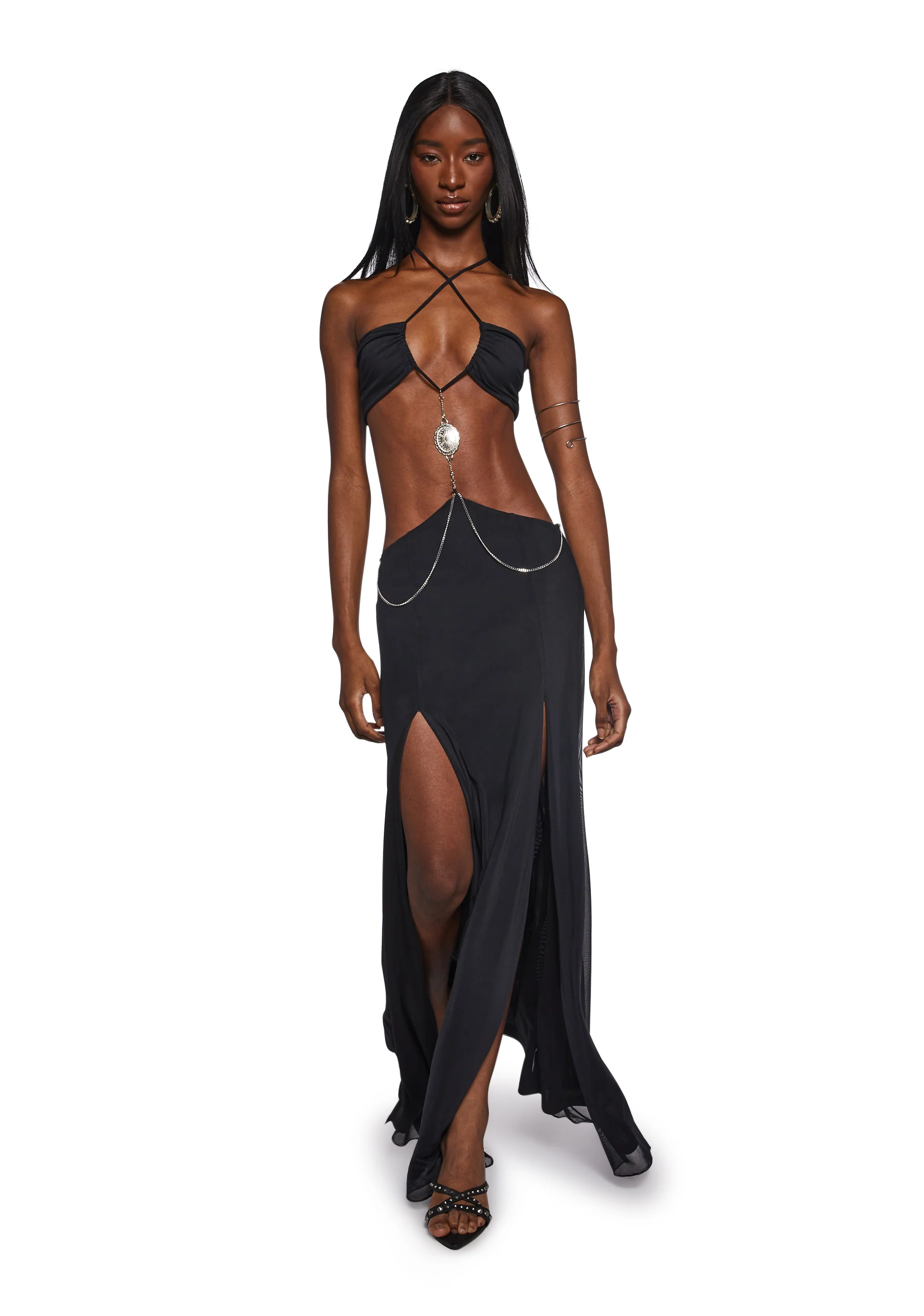 Dance Pulse Maxi Dress - Black - Image 7