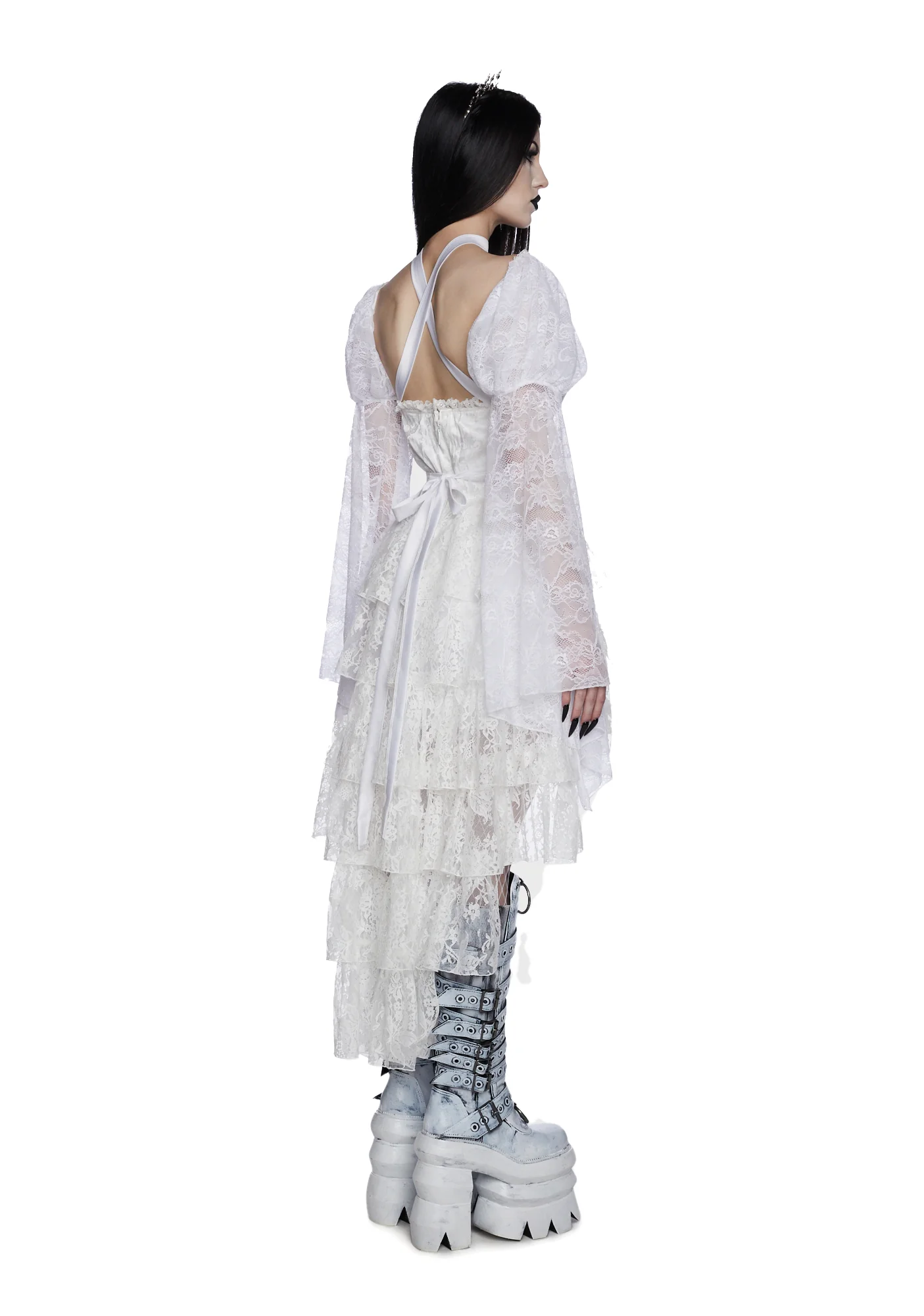 Somber Soul Bondage Harness - White - Image 4
