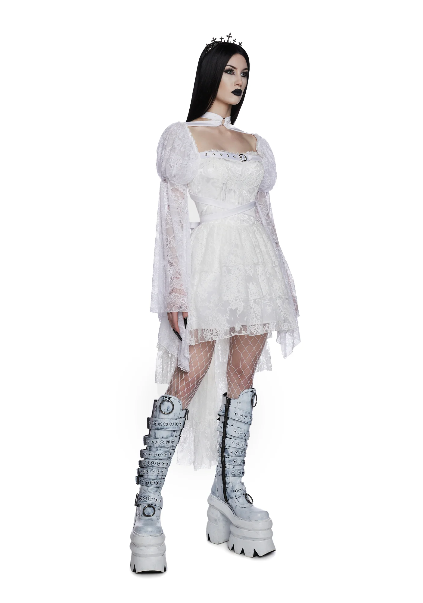Somber Soul Bondage Harness - White - Image 5