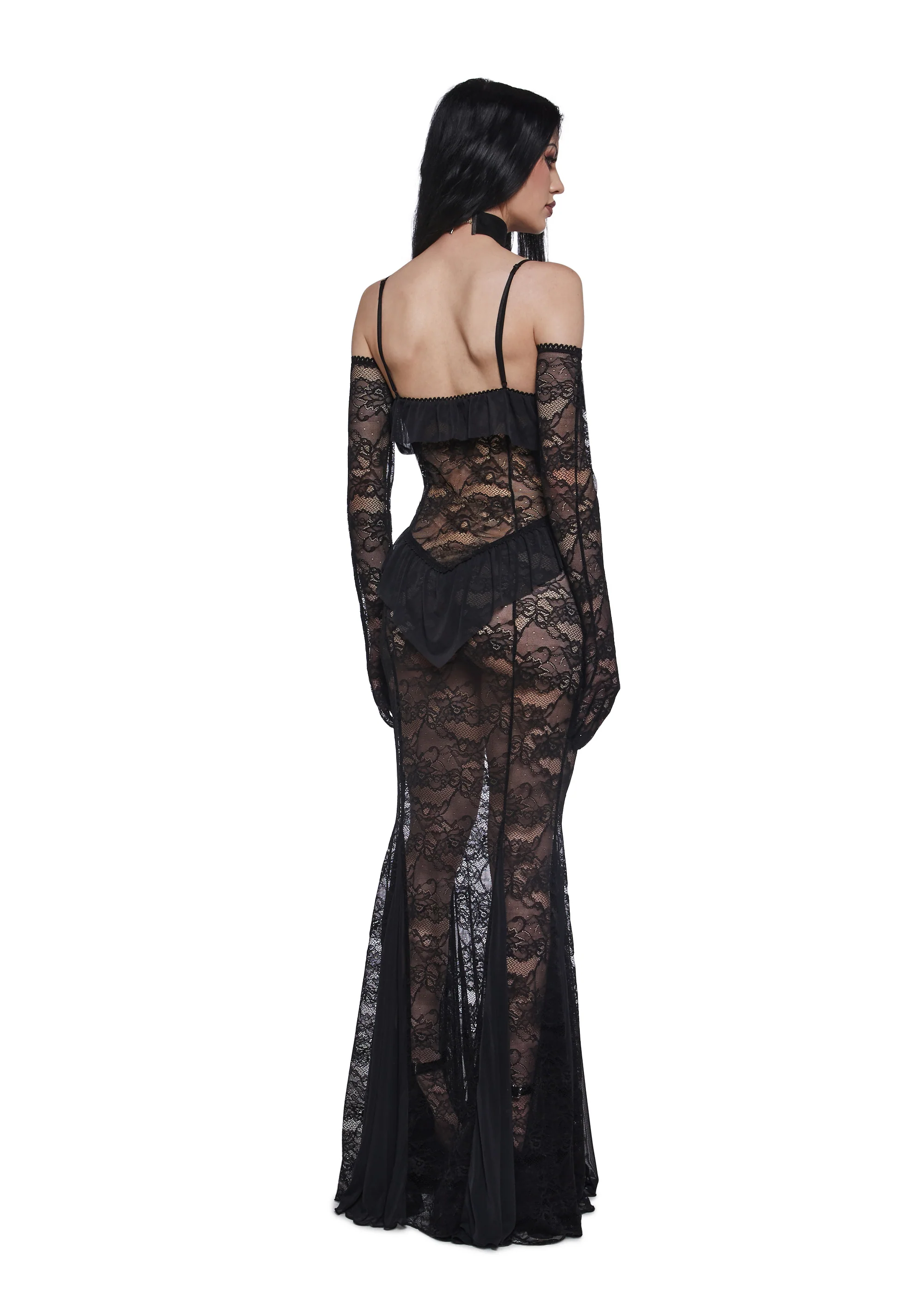 Idolized Maxi Dress And Gloves - Image 4