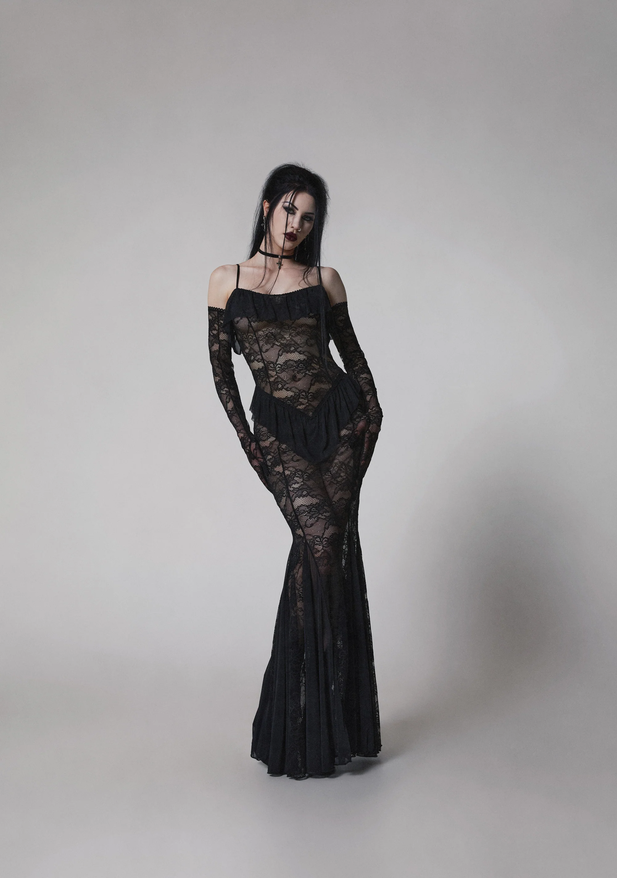 Idolized Maxi Dress And Gloves - Image 7