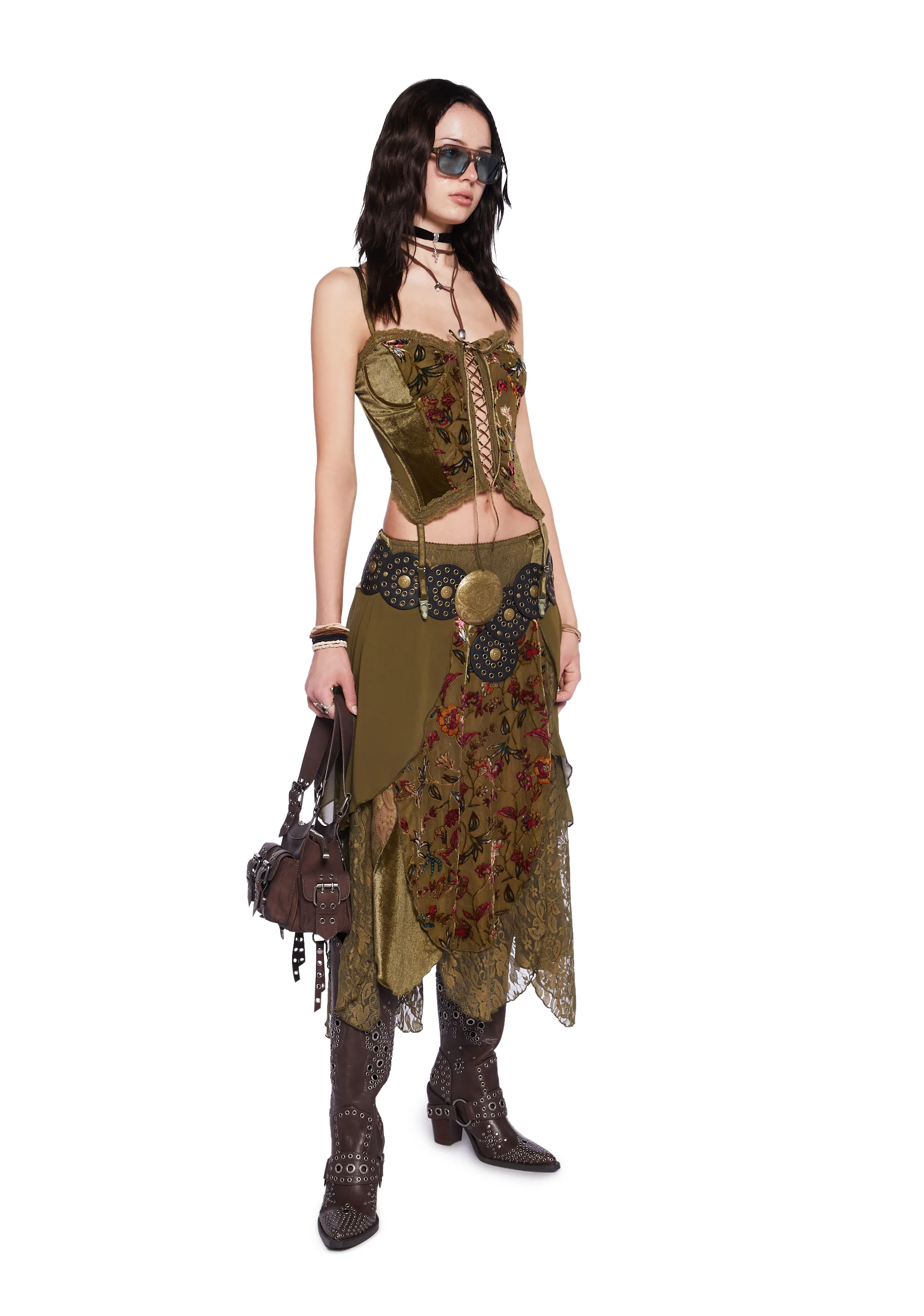 Soulful Sunshine Corset Top - Green - Image 2