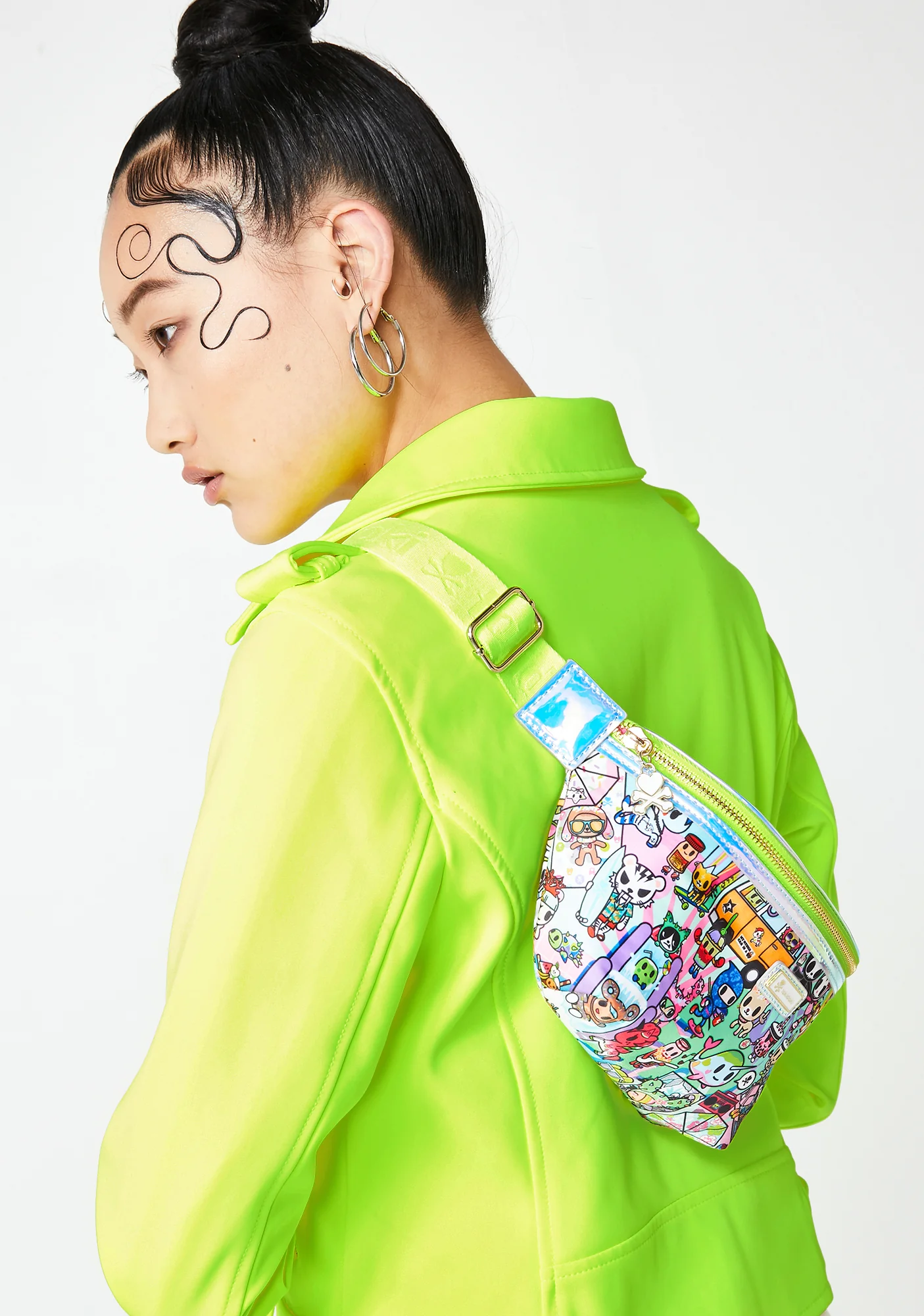 Sour Watercolor Paradise Fanny Pack - Image 3