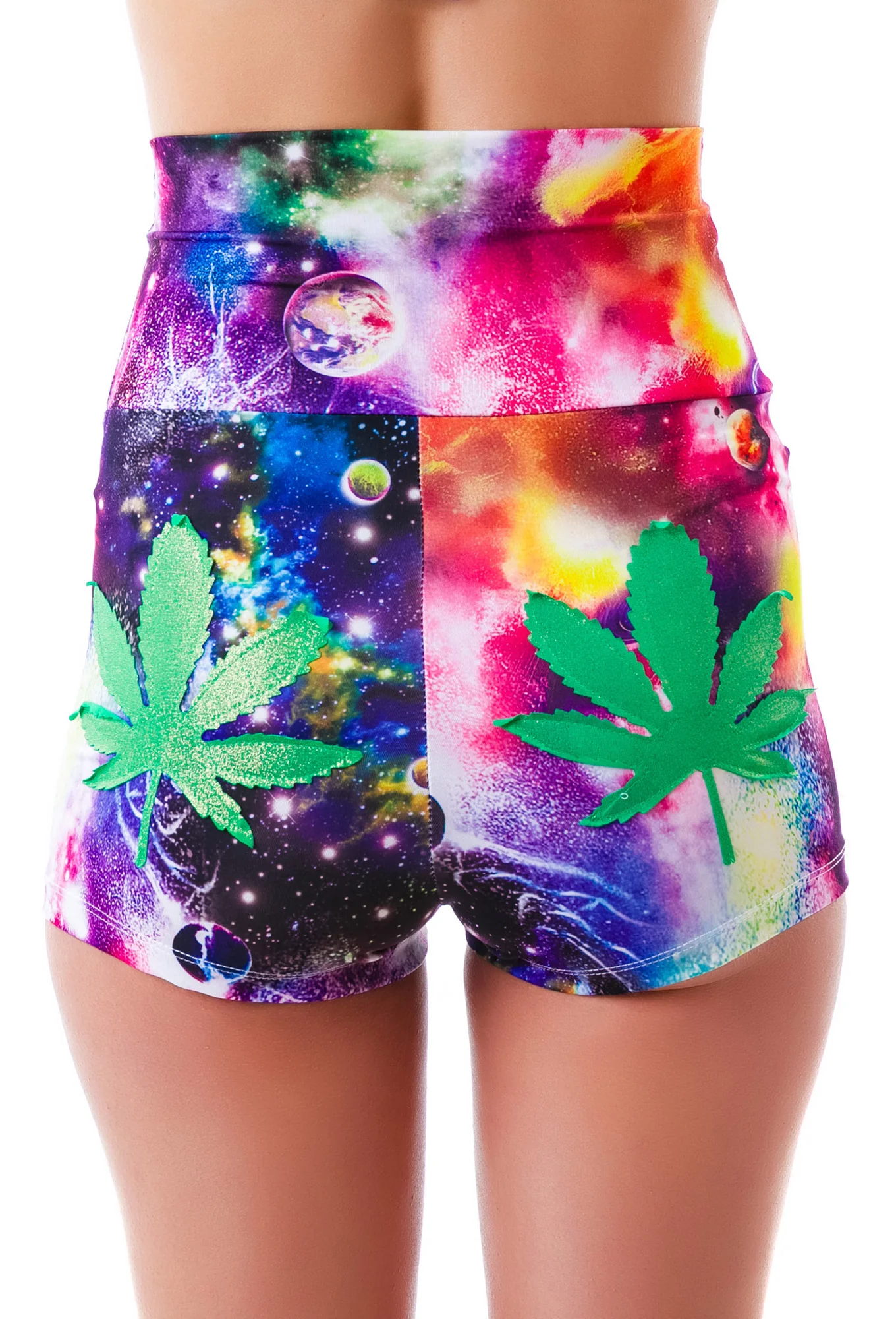 Space Leaves Girl Hot Shorts - Image 3