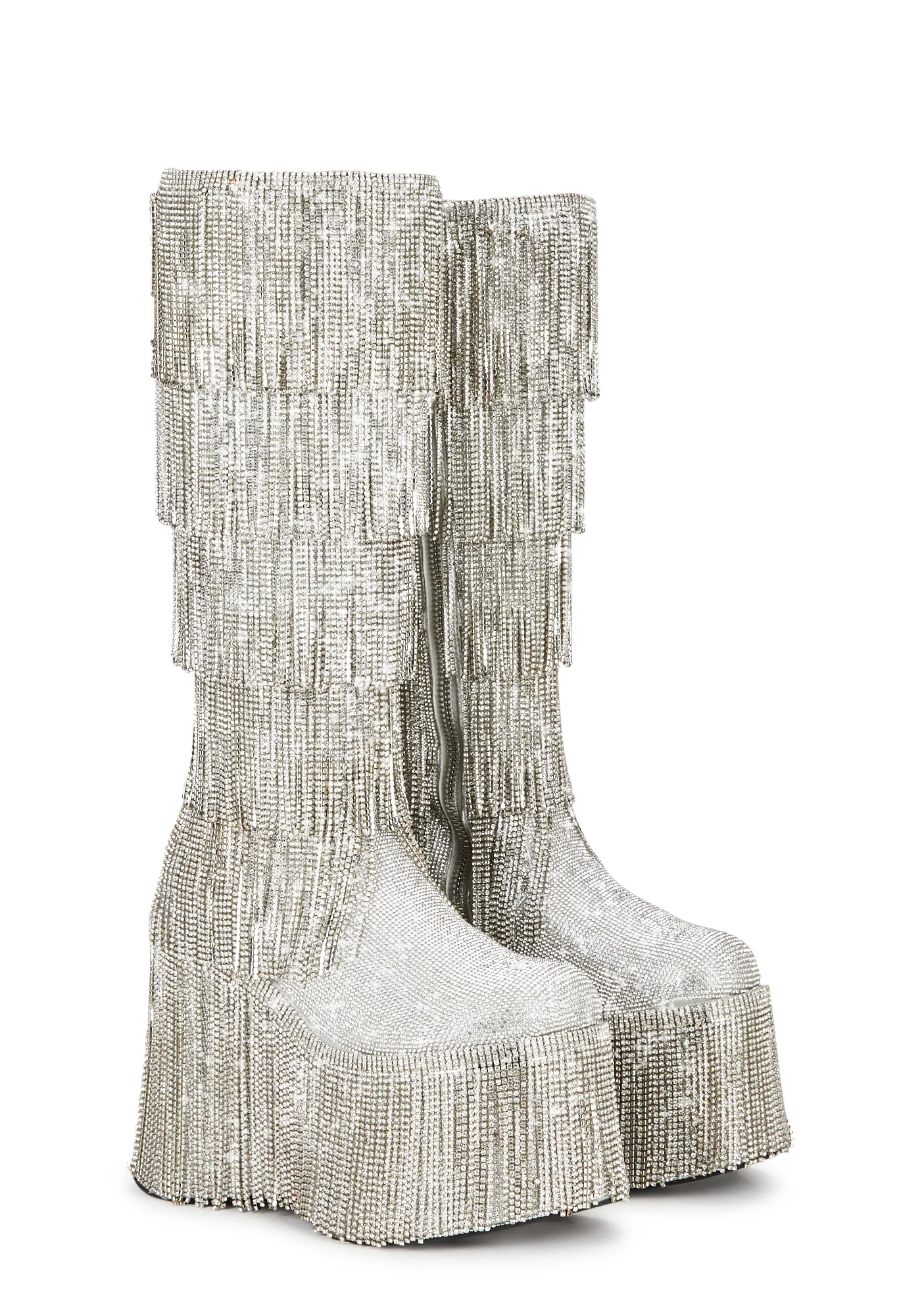 Sparked Emotions Rhinestone Boots - Image 3