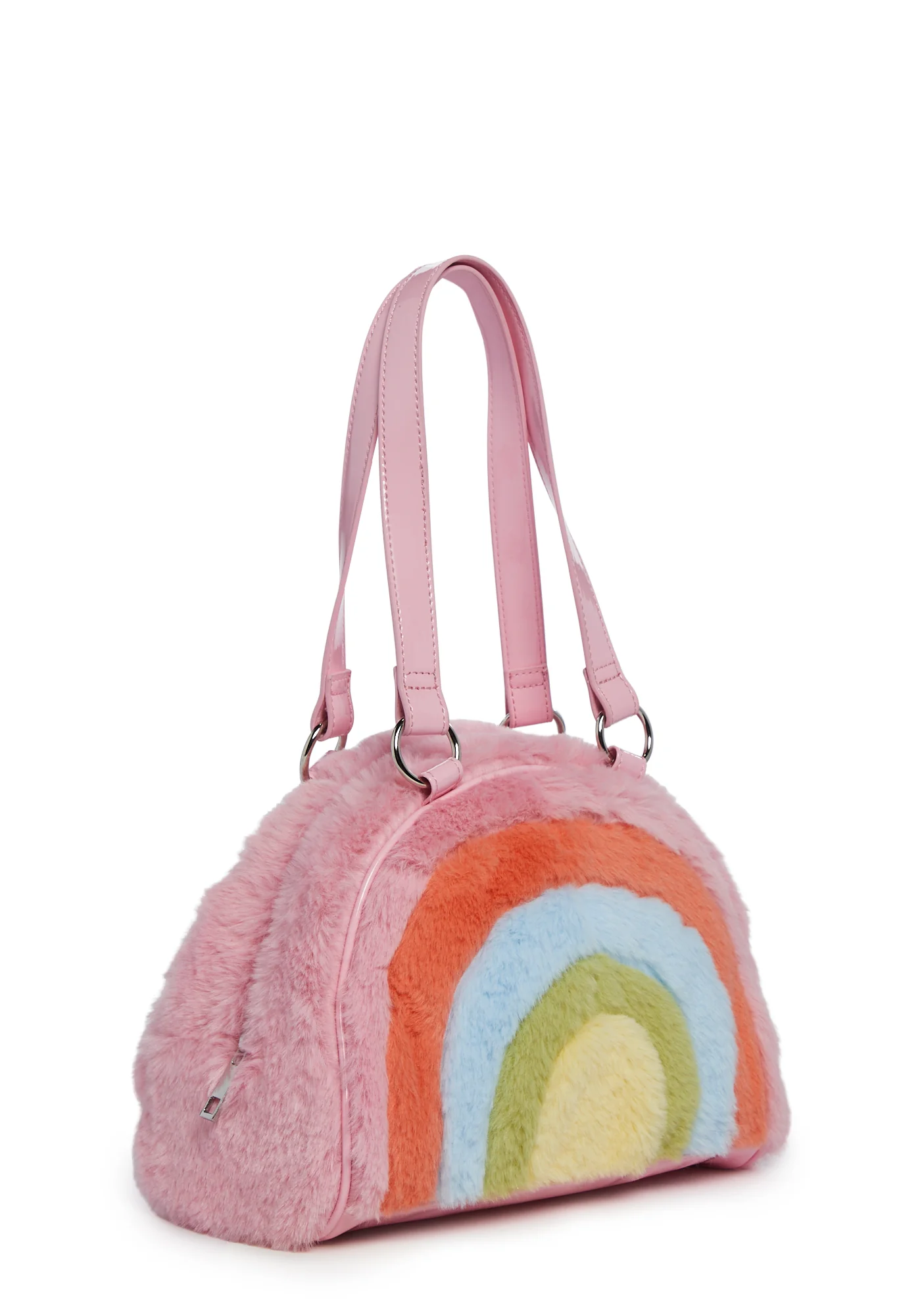 Spectrum Creamsicle Faux Fur Handbag - Image 3