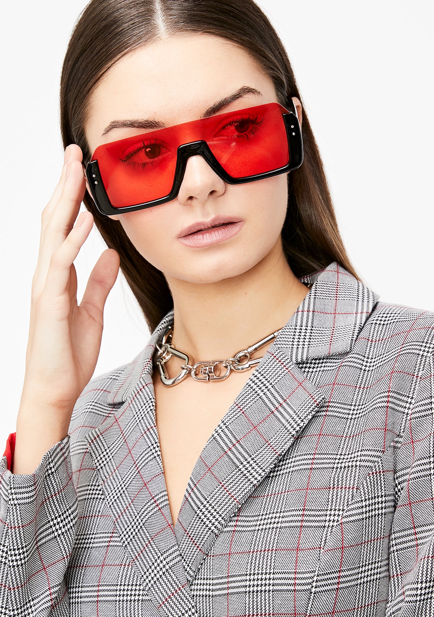Spicy Cut Off Oversized Sunglasses - Image 2