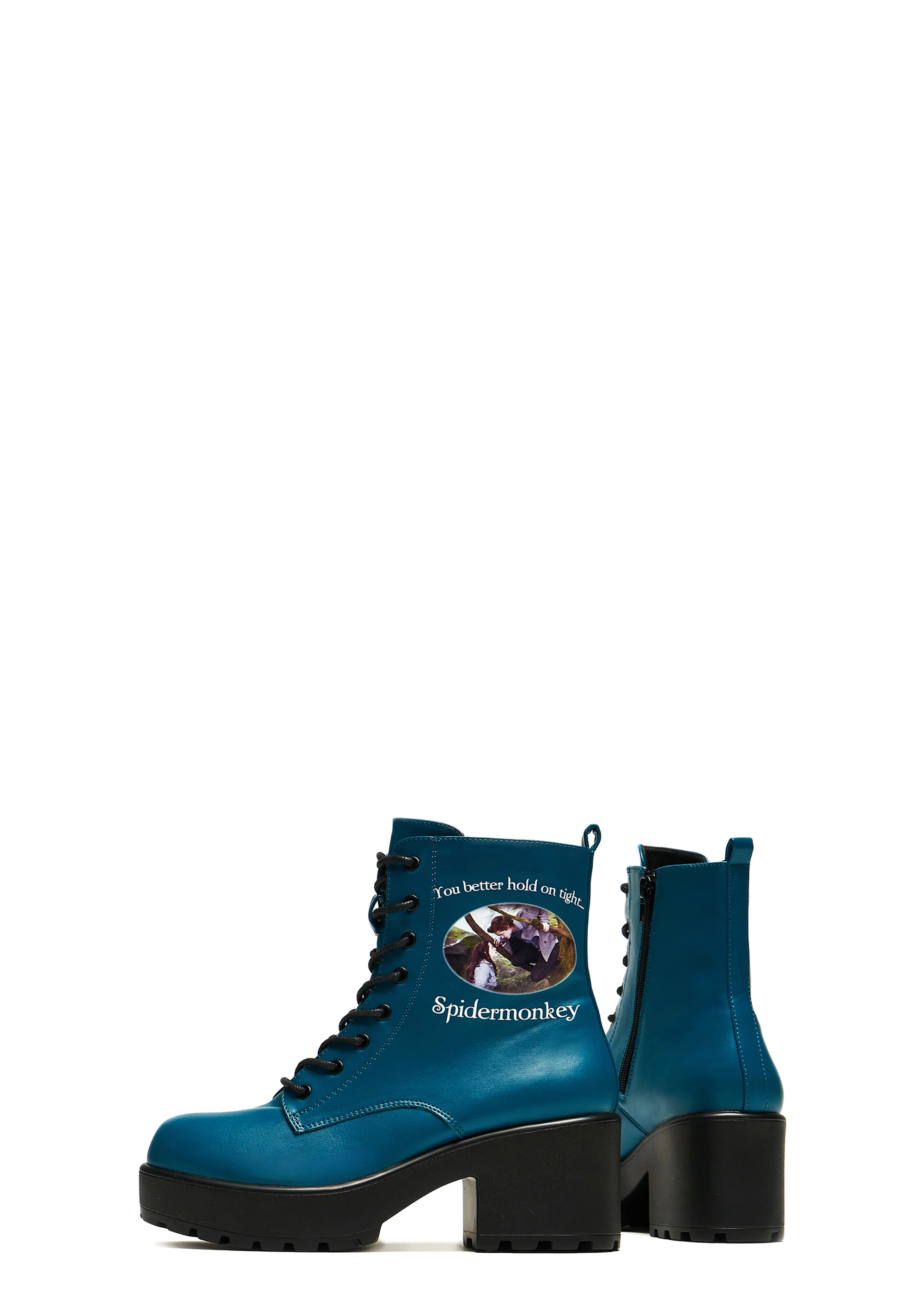 Spidermonkey Military Teal Boots - Image 2