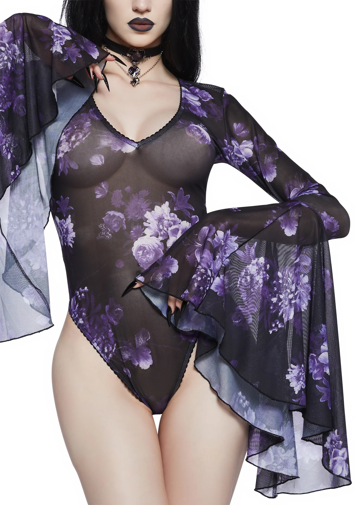 Spiritual Sacrilege Mesh Bodysuit - Image 5