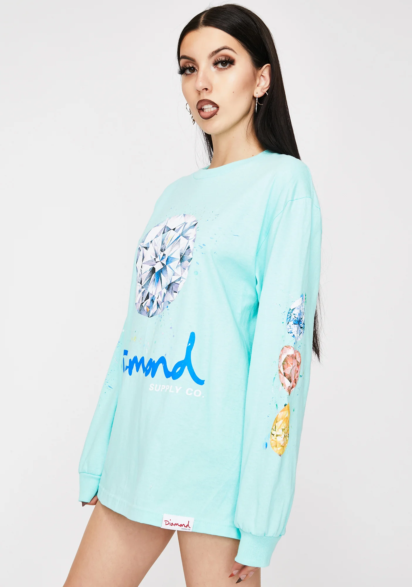 Splash Sign Long Sleeve Graphic Tee - Image 4