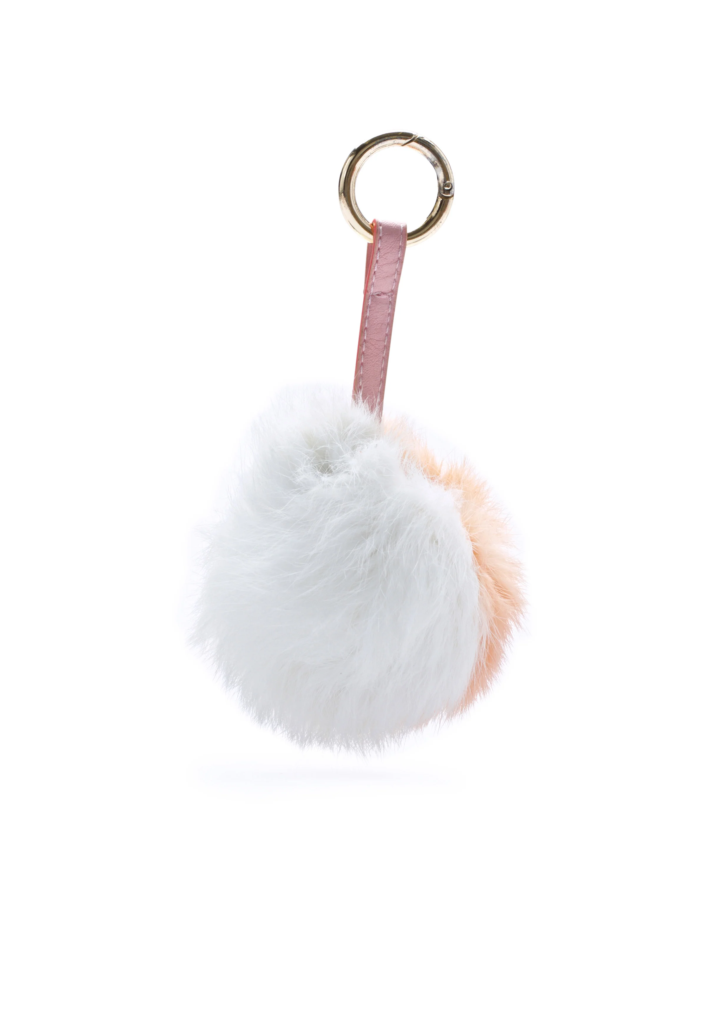 Split Personality Fluffy Pom Keychain - Image 4