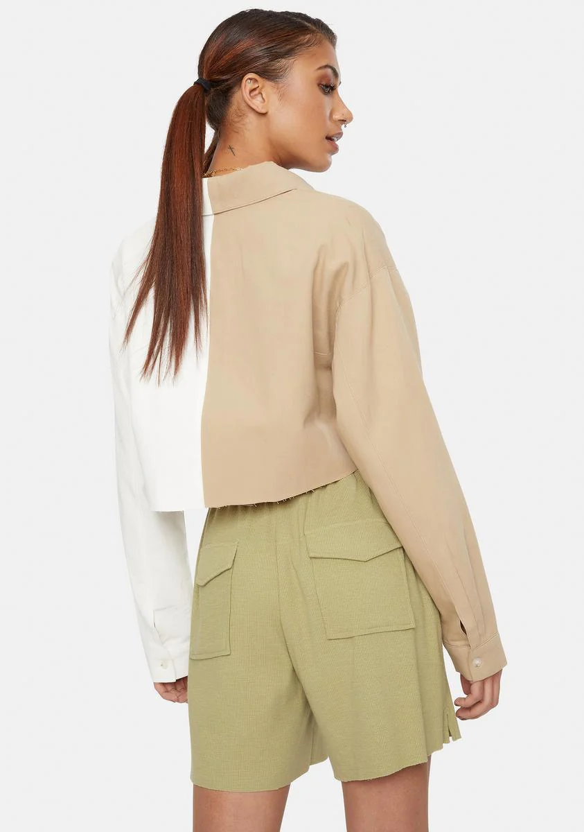 Split Pocket Shirt Jacket - Image 4