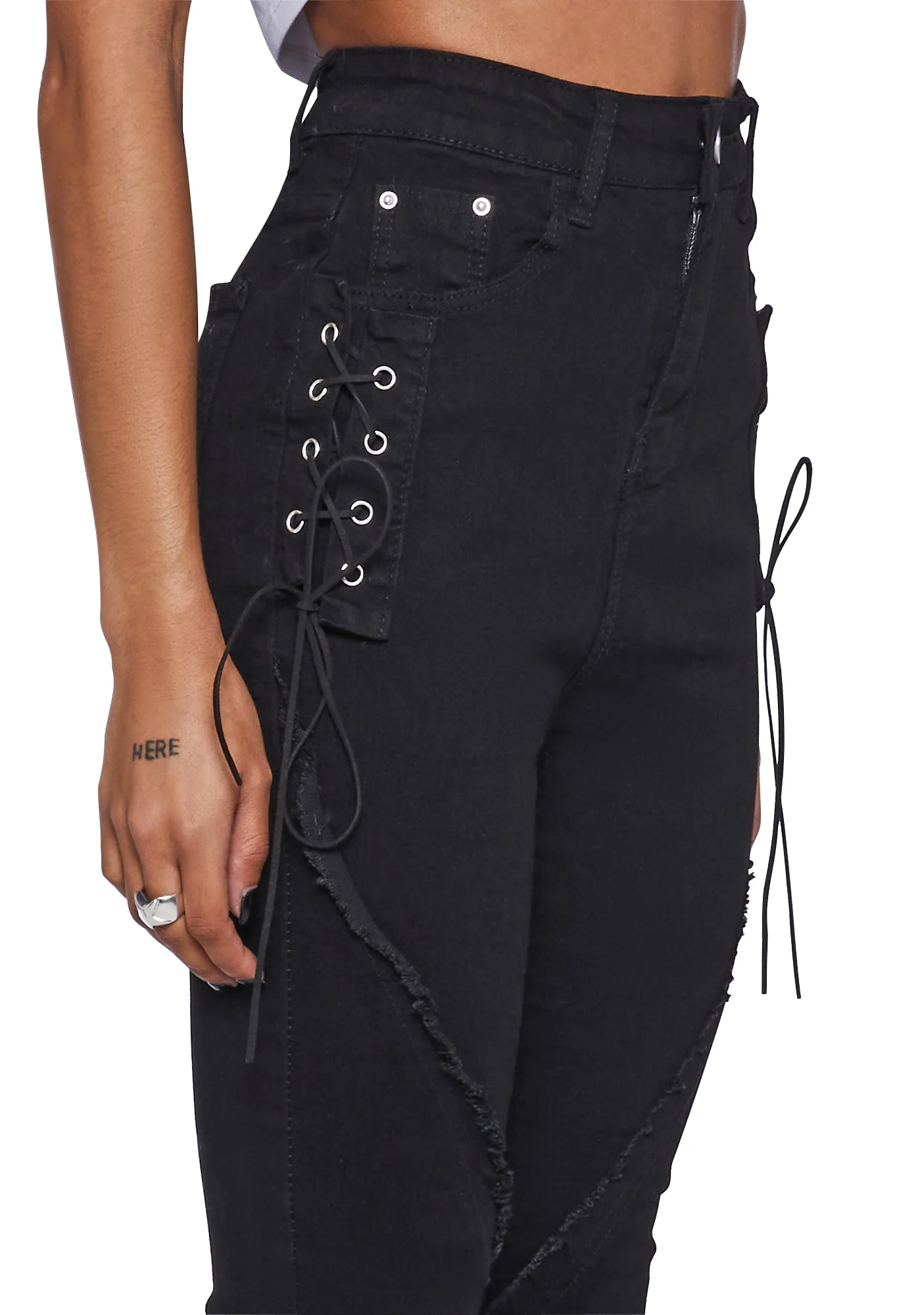 Split Ribbon Tie Pants - Image 5