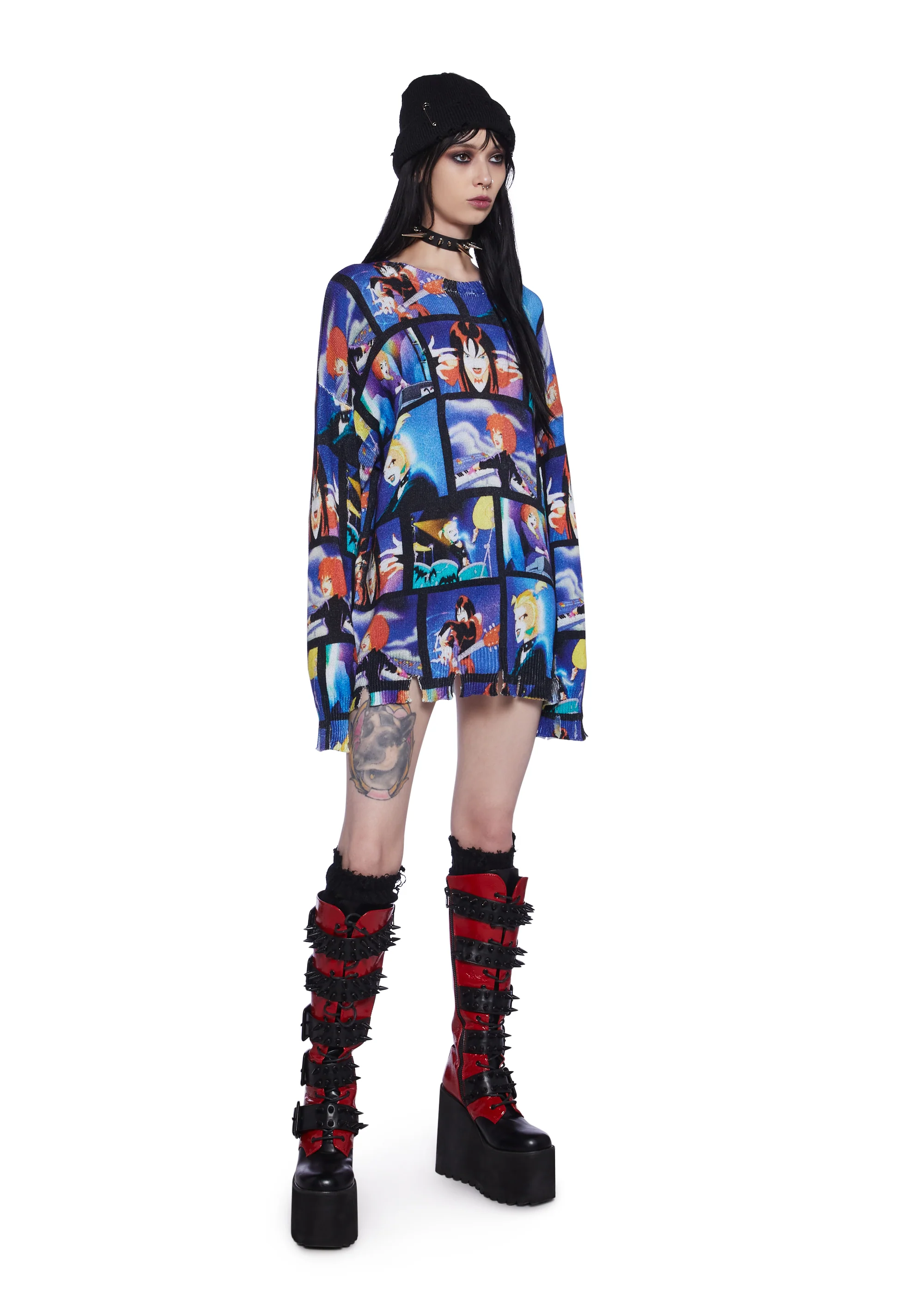 Spooky Girl Power Oversized Sweater - Image 2