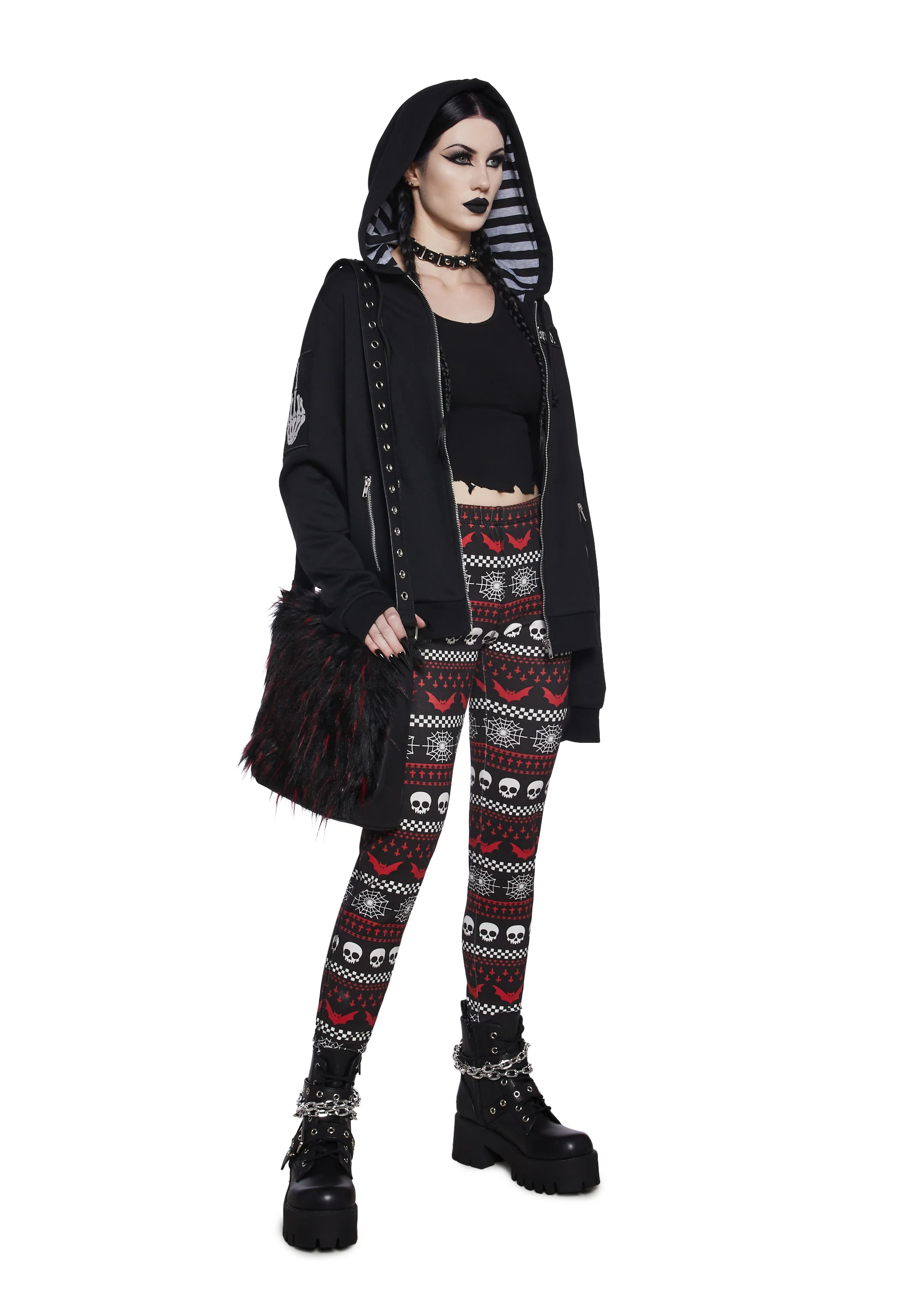 Spooky Wishes Print Leggings - Image 2