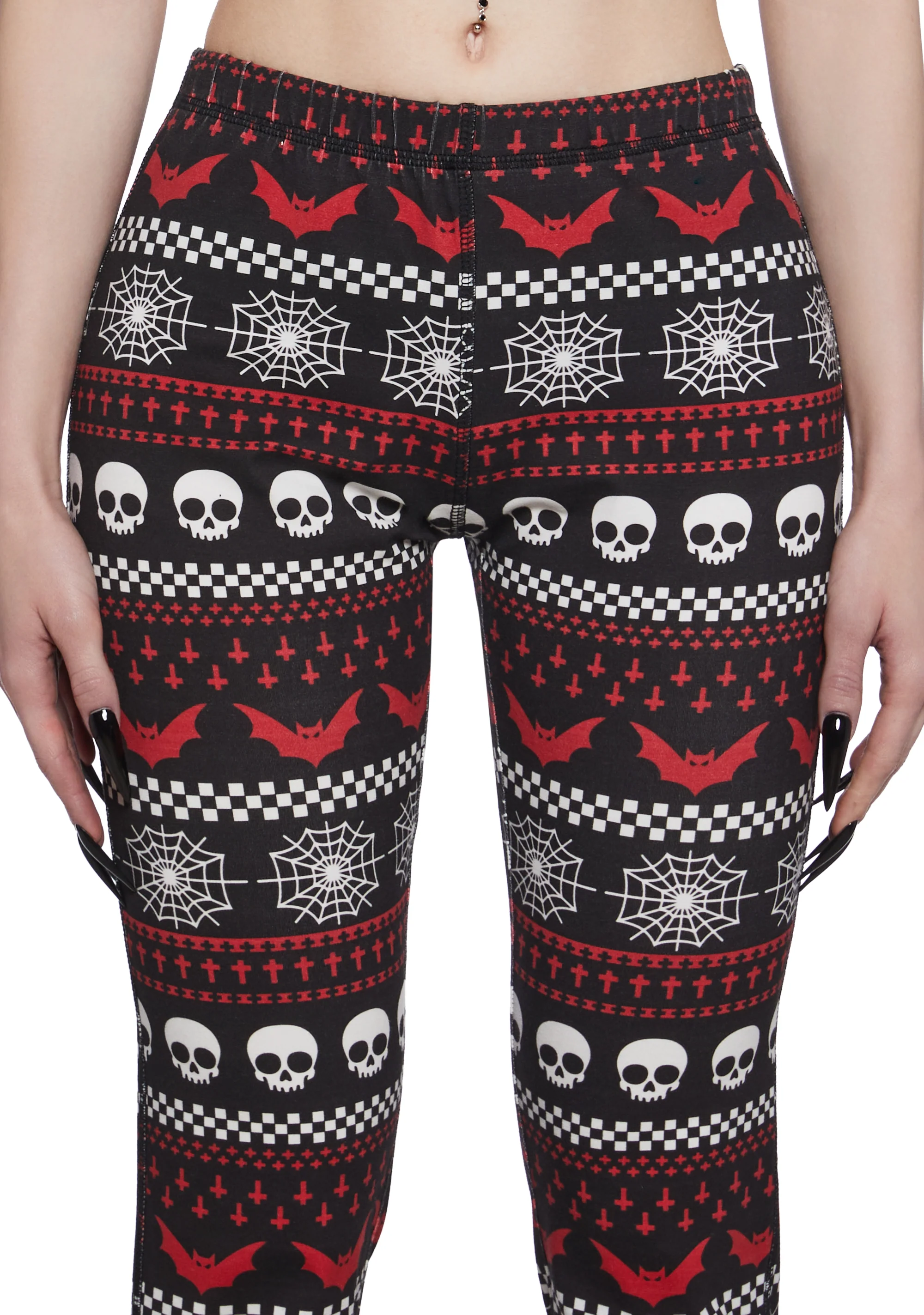 Spooky Wishes Print Leggings - Image 5