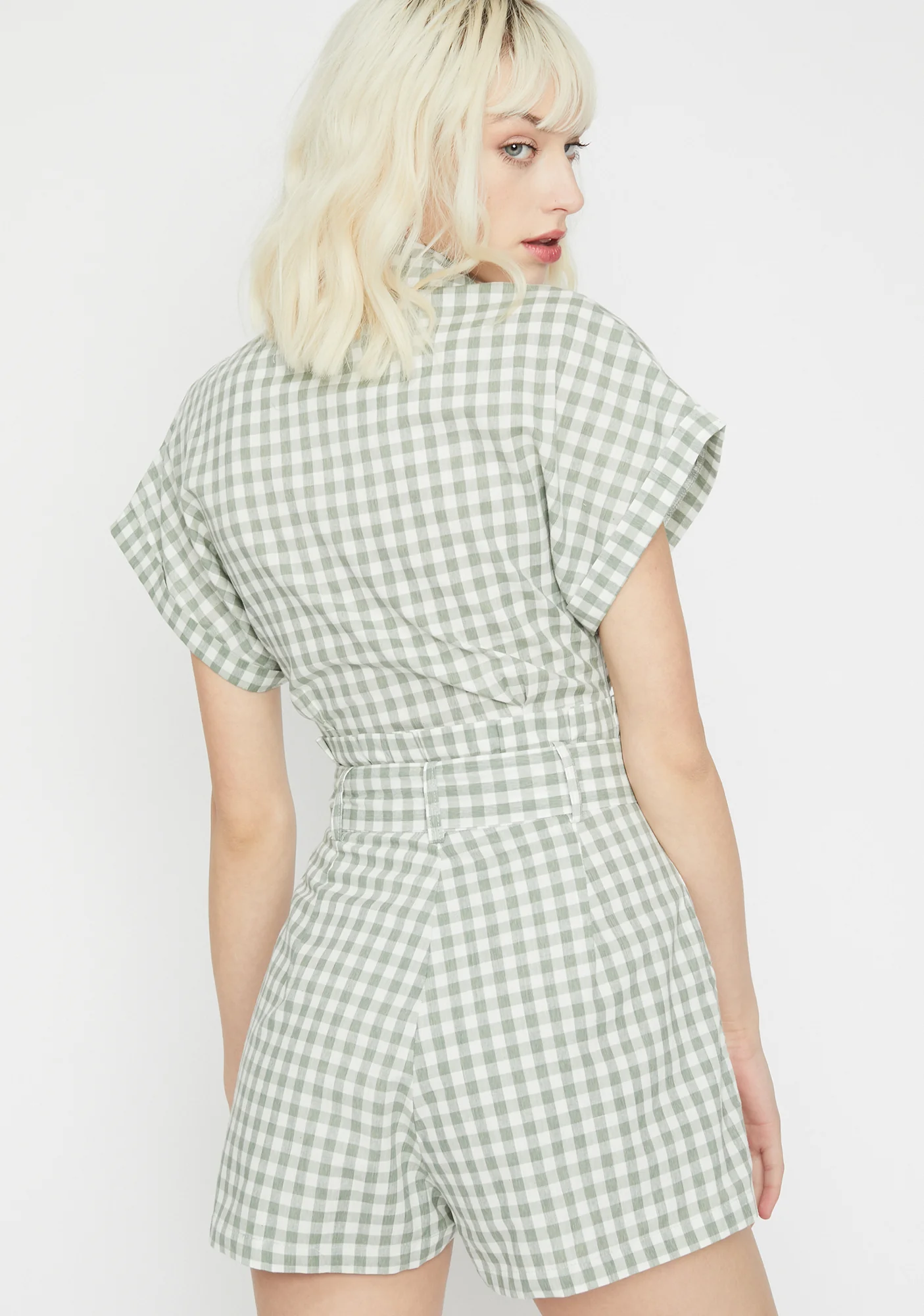 Spring Romance Gingham Romper - Image 4