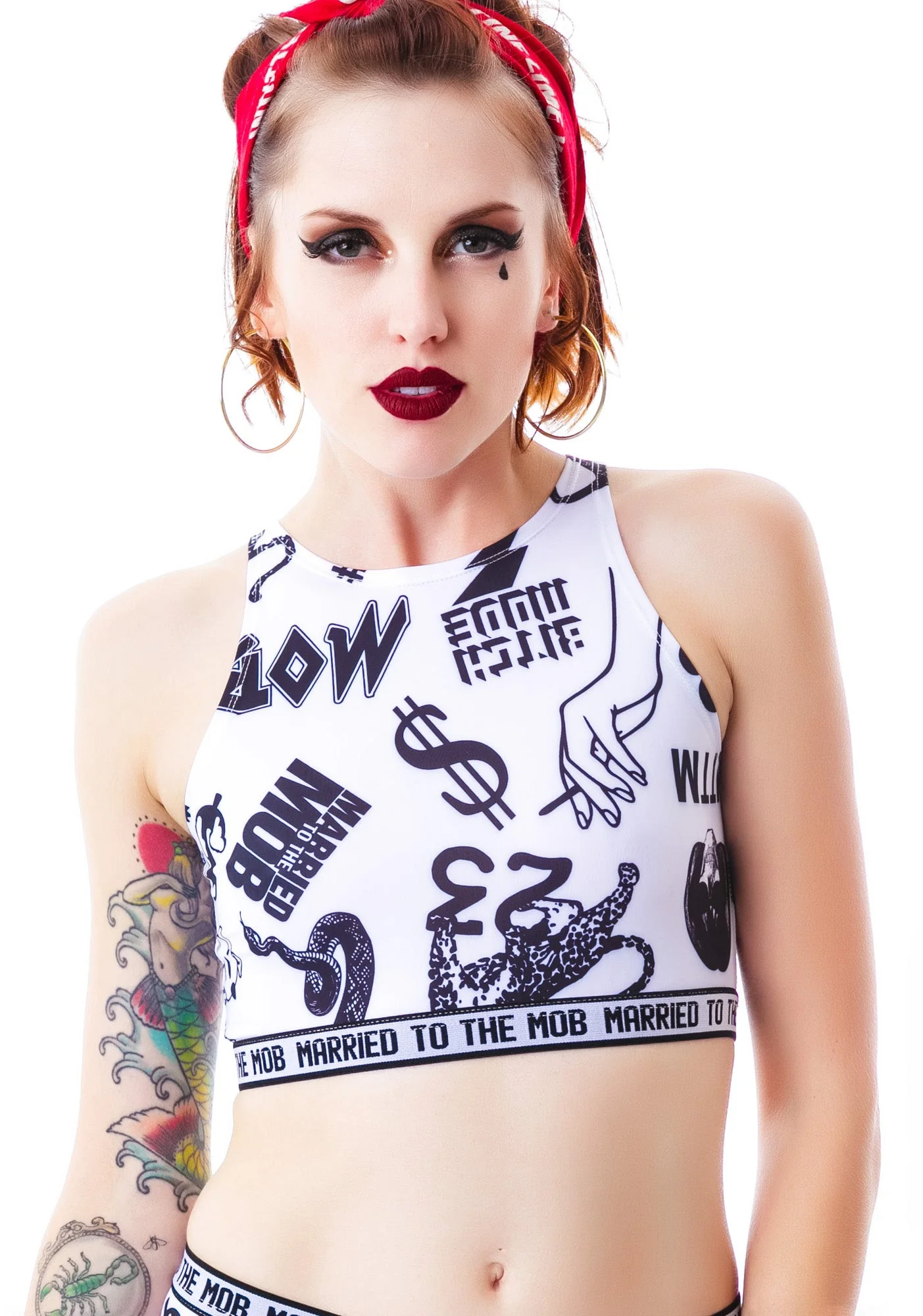 St Marks Crop Top - White - Image 9