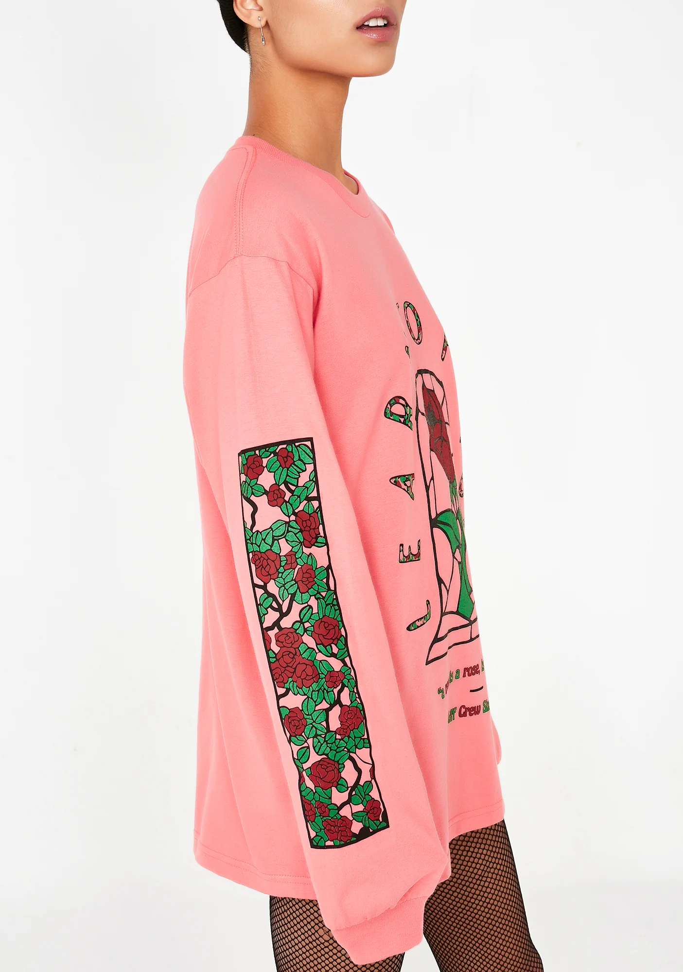 Stained Roses Long Sleeve Tee - Image 3