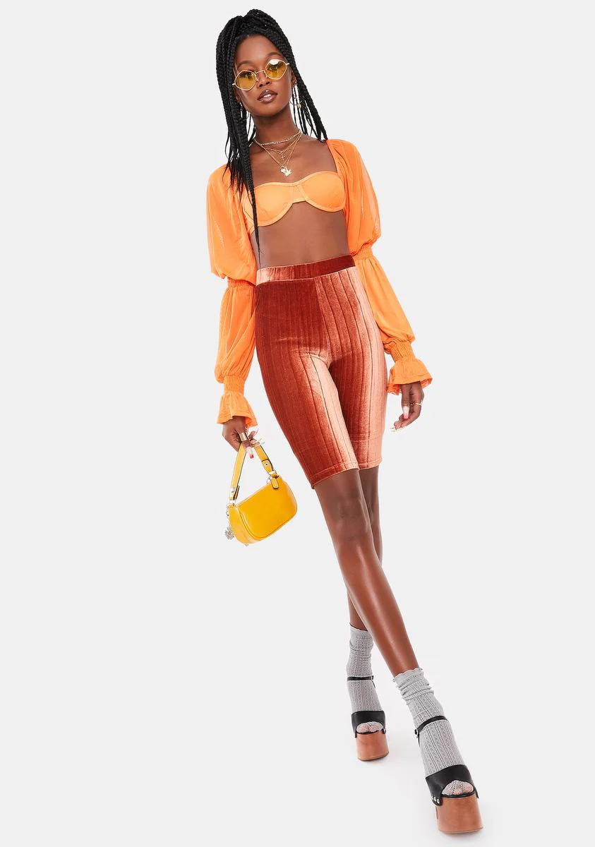 Star Anise Ribbed Biker Shorts - Image 3
