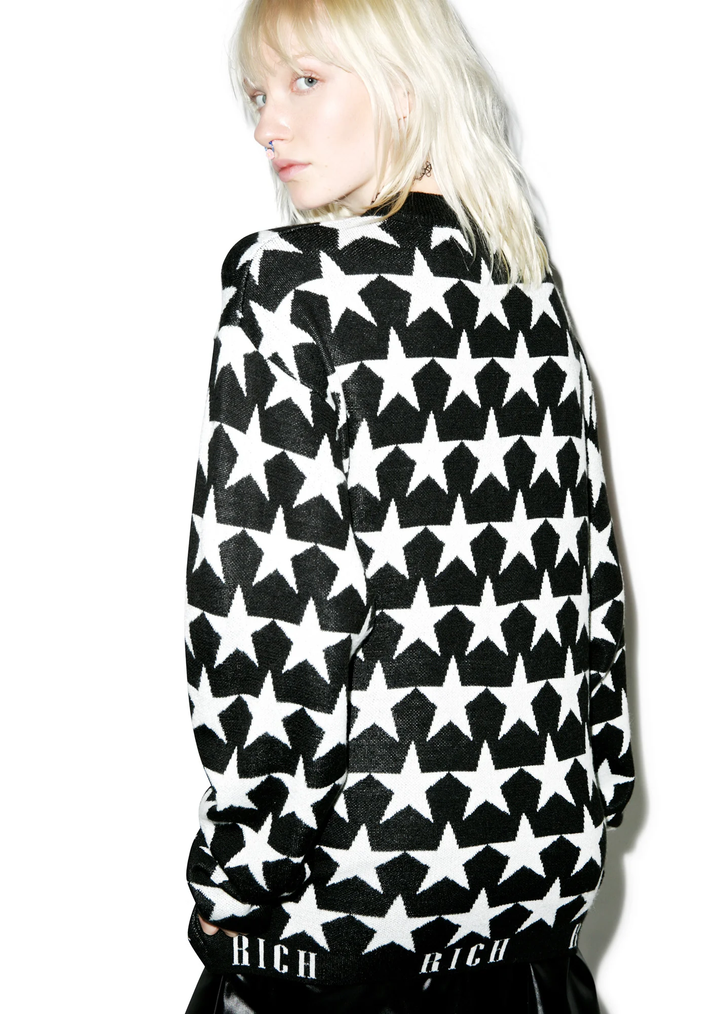 Star Highneck Knit Crew - Image 5