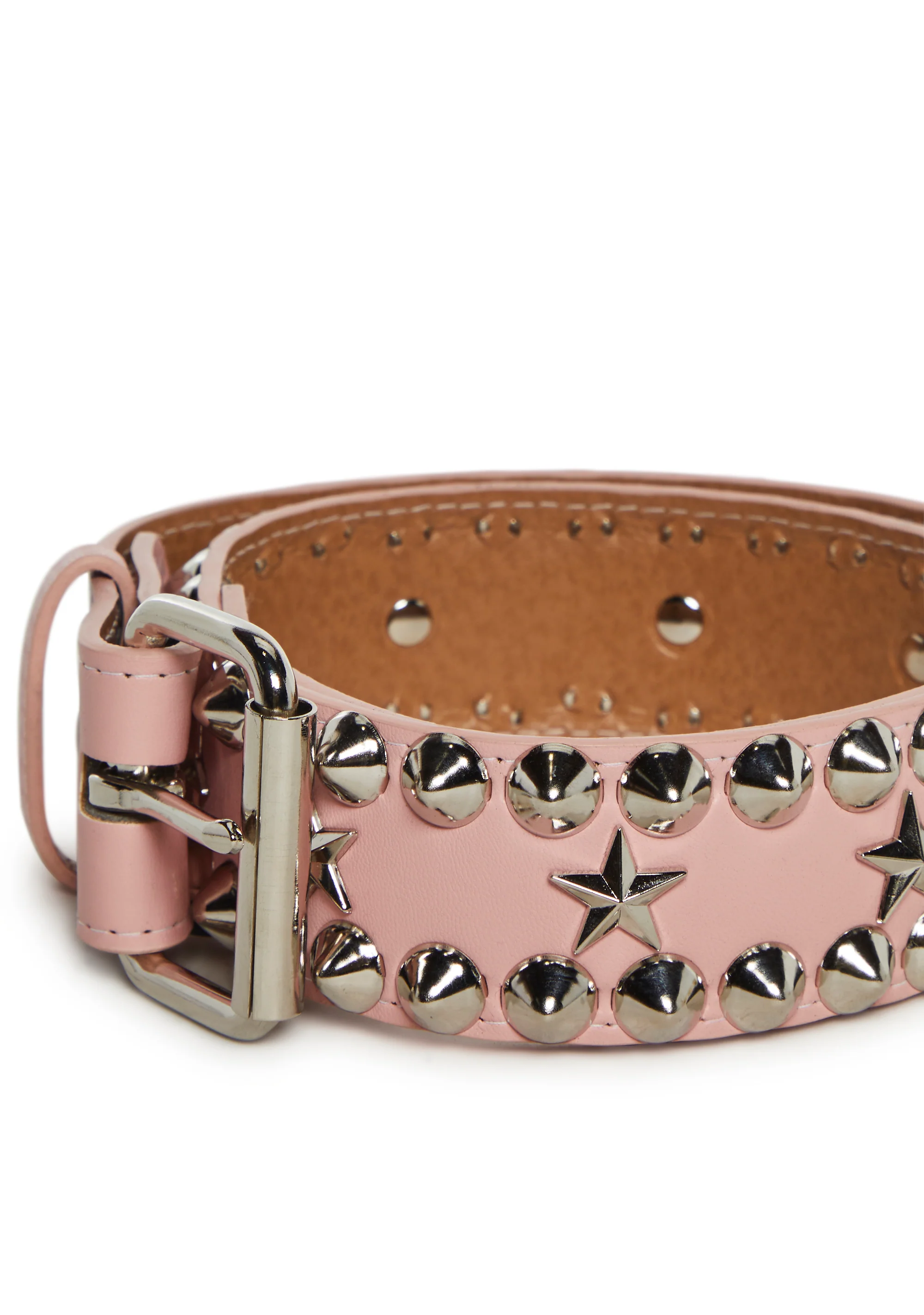 Star Studded Belt - Pink - Image 3