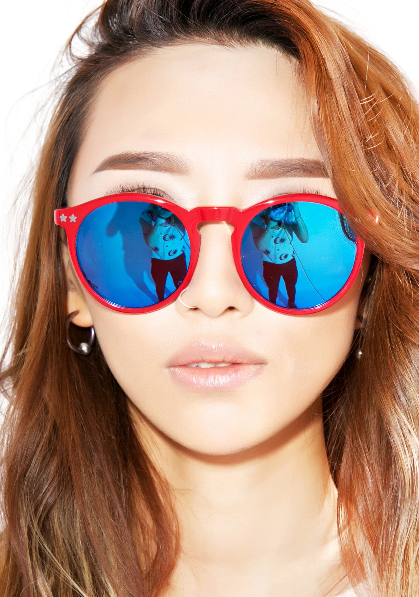 Steff Deluxe Frame Sunglasses - Blue - Image 12