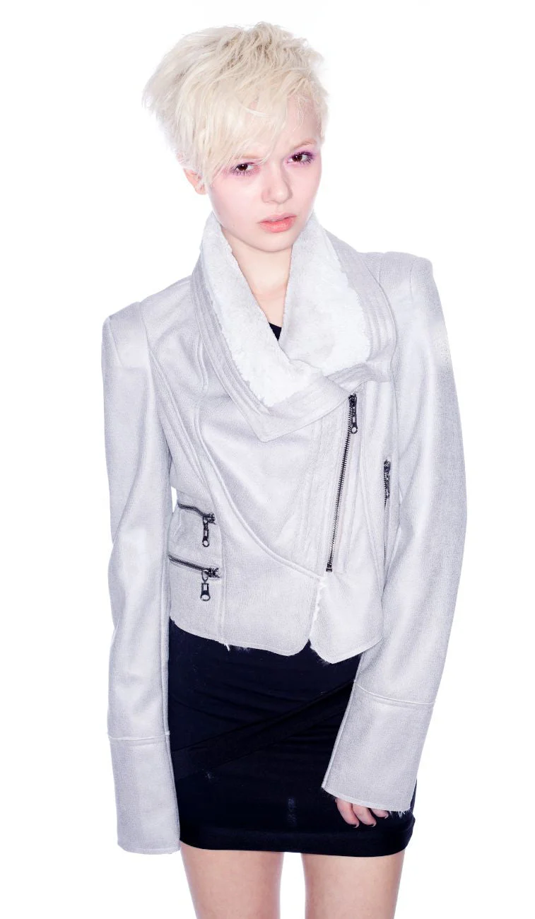 Stella & Jamie Leon Coat - Silver - Image 6