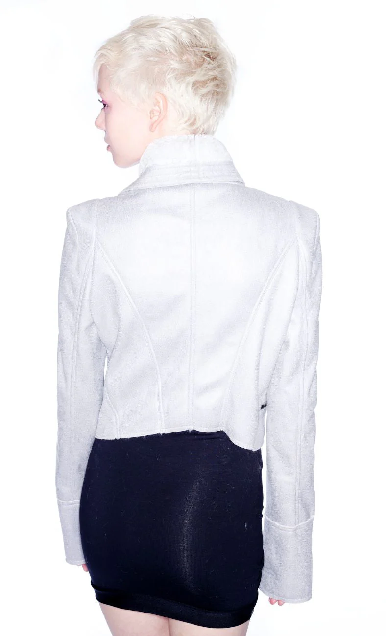 Stella & Jamie Leon Coat - Silver - Image 7