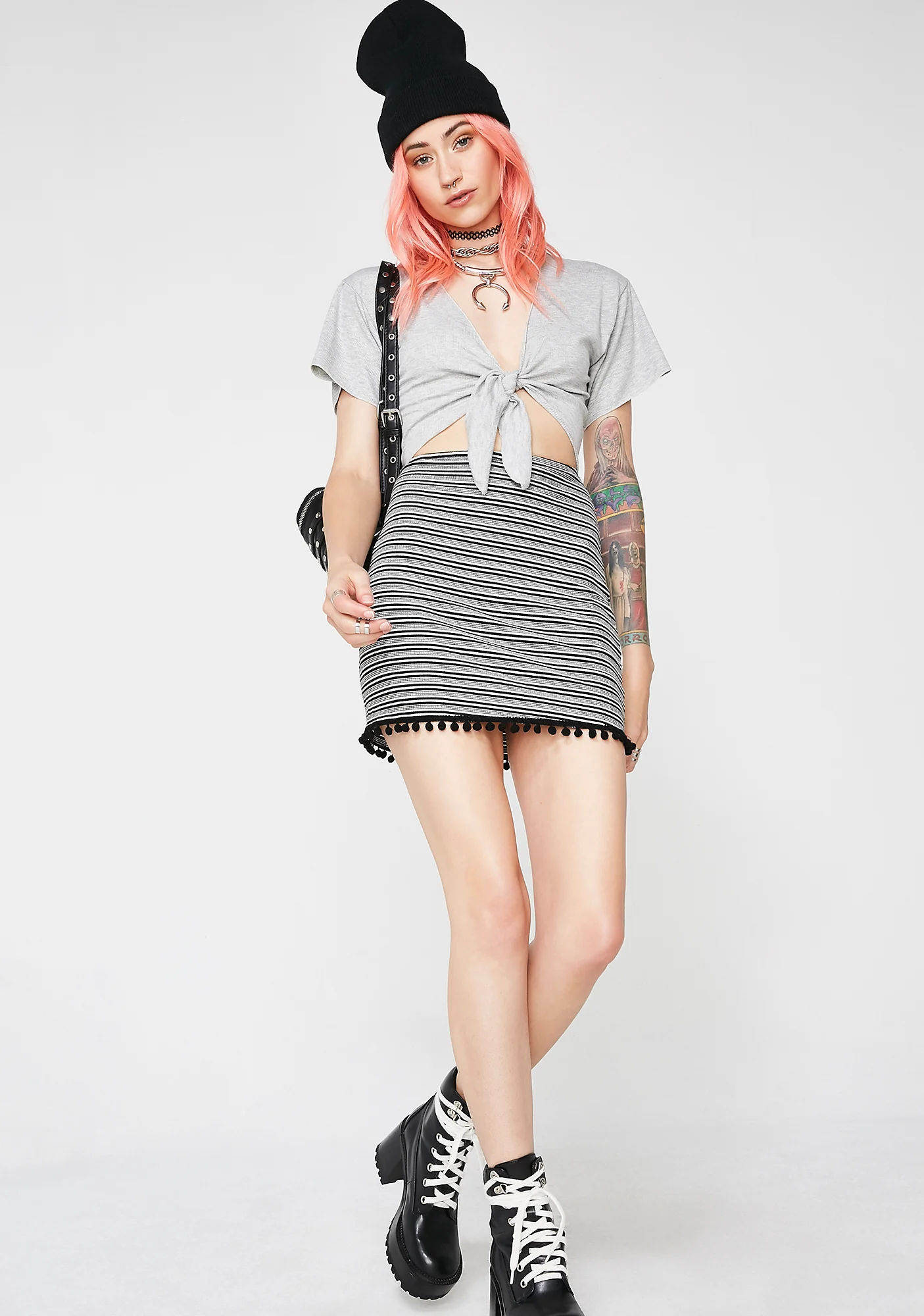 Stoned Knot Fooled Crop Top - Image 7