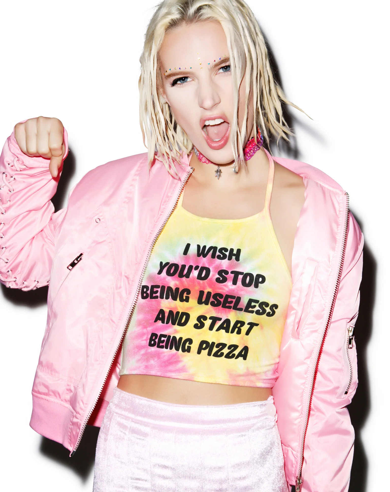 Stop Being Useless Tie Dye Halter - Image 5