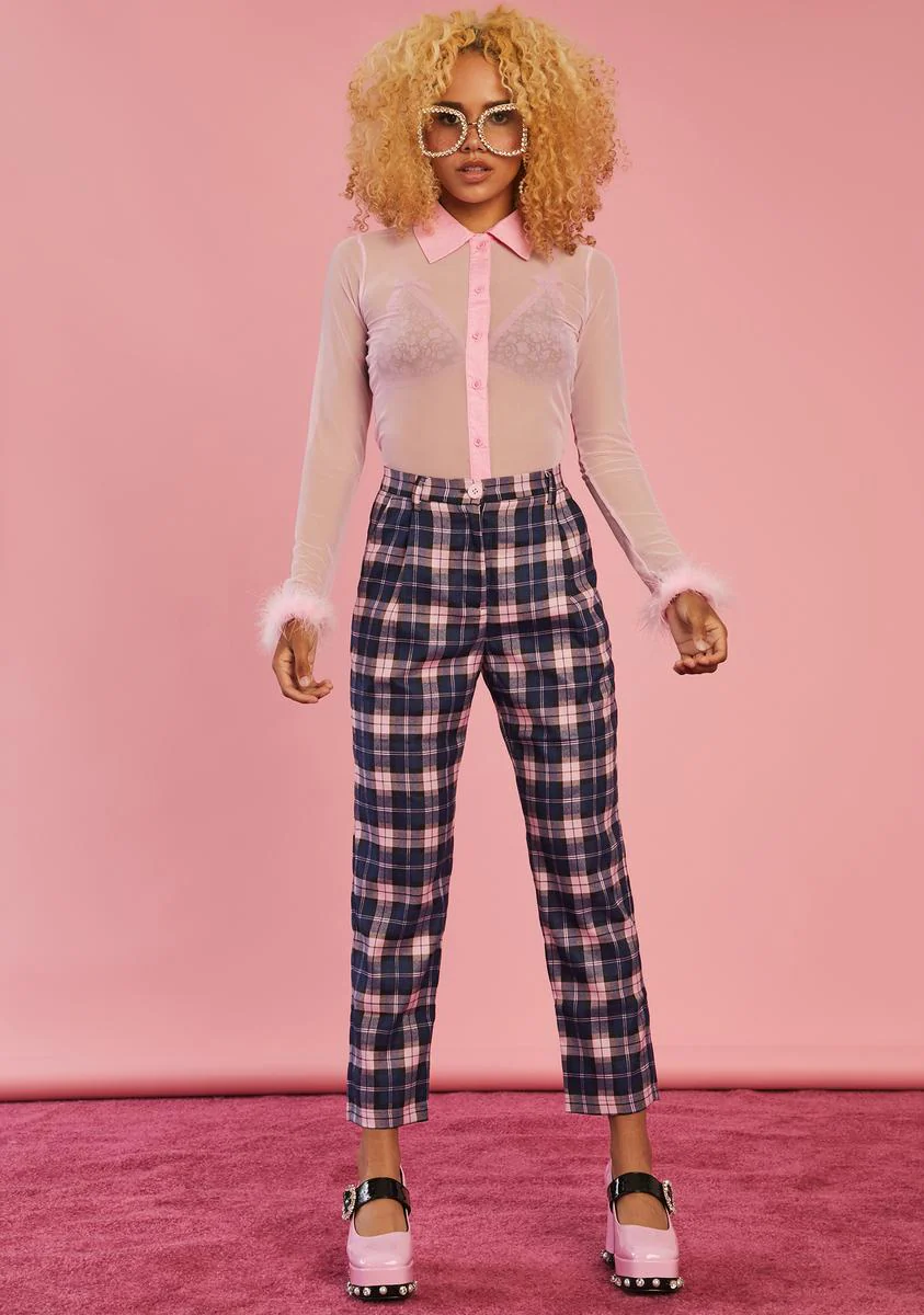 Stories In My Mind Plaid Trousers - Image 3
