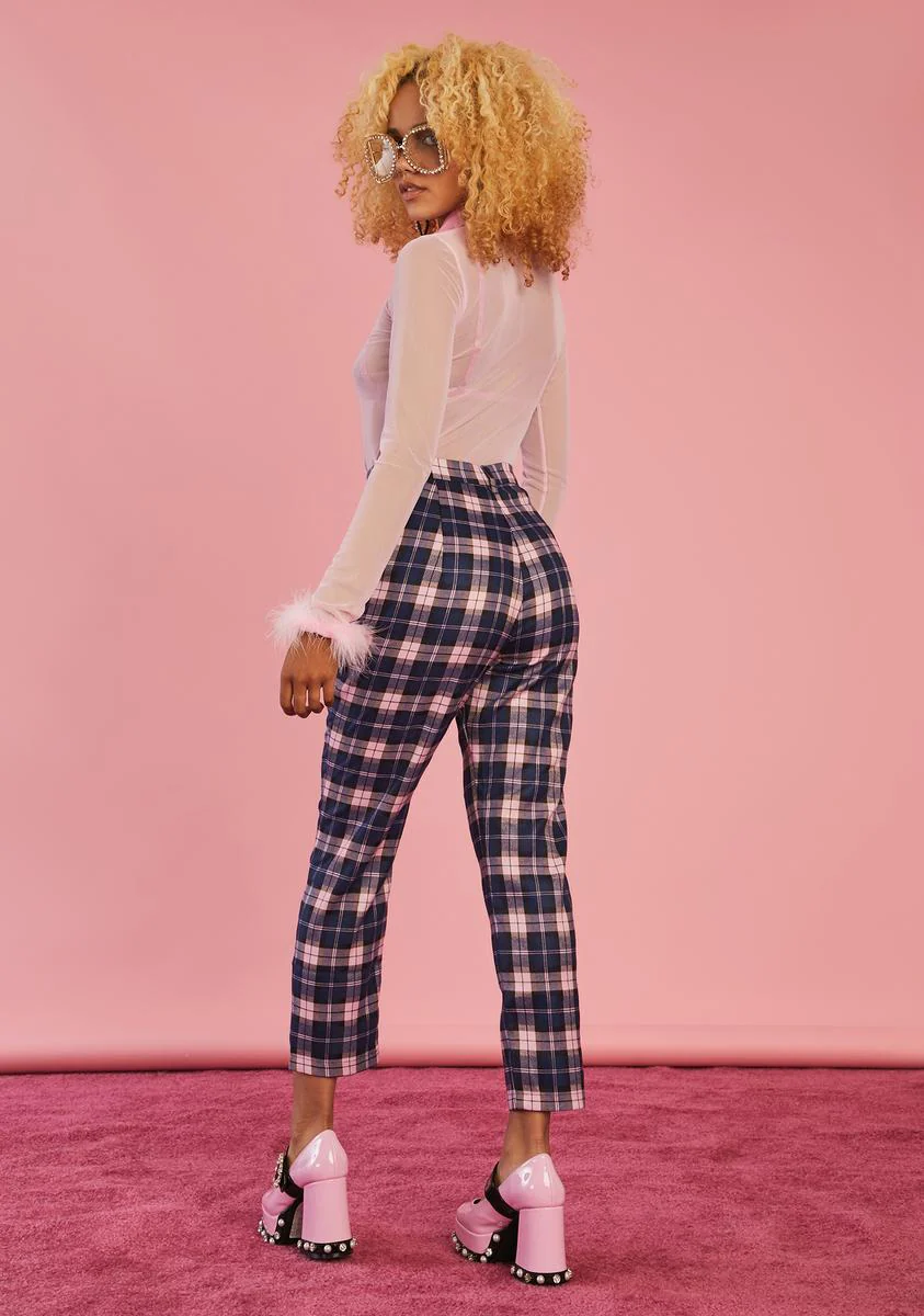 Stories In My Mind Plaid Trousers - Image 4