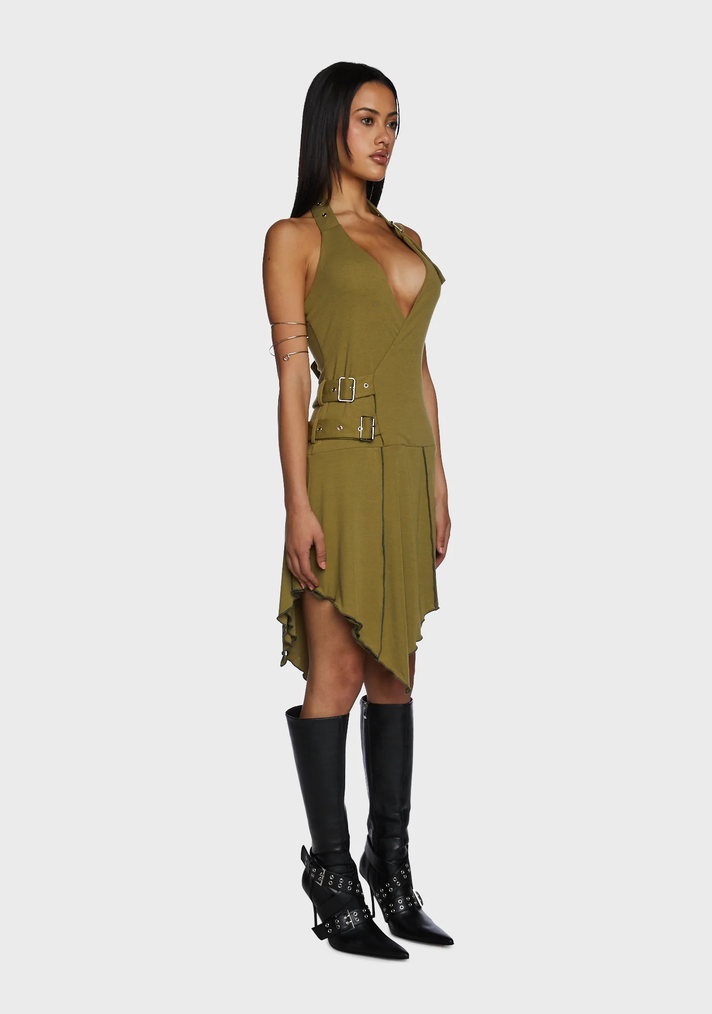 Stranded Halter Neck Dress - Image 3