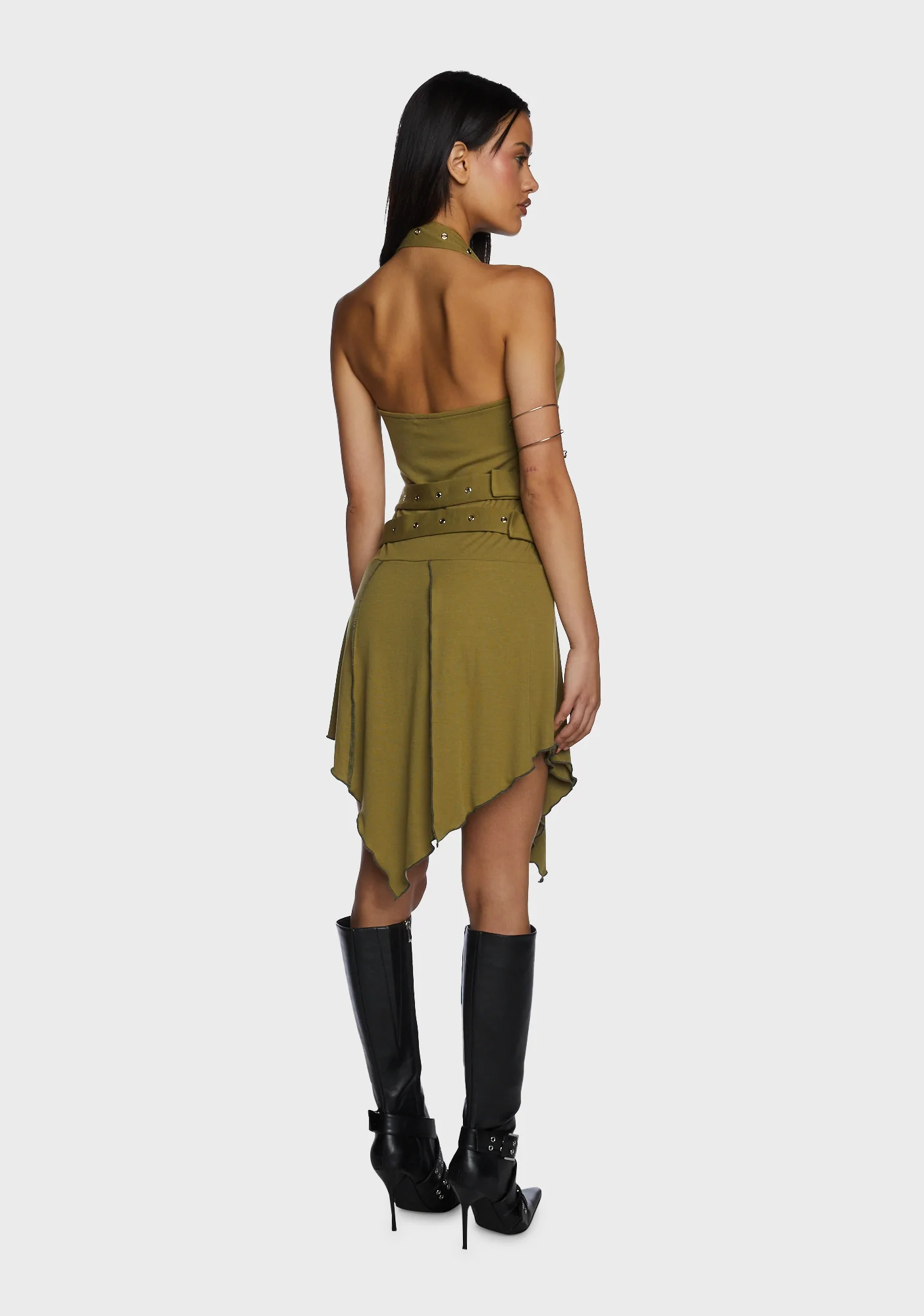 Stranded Halter Neck Dress - Image 4