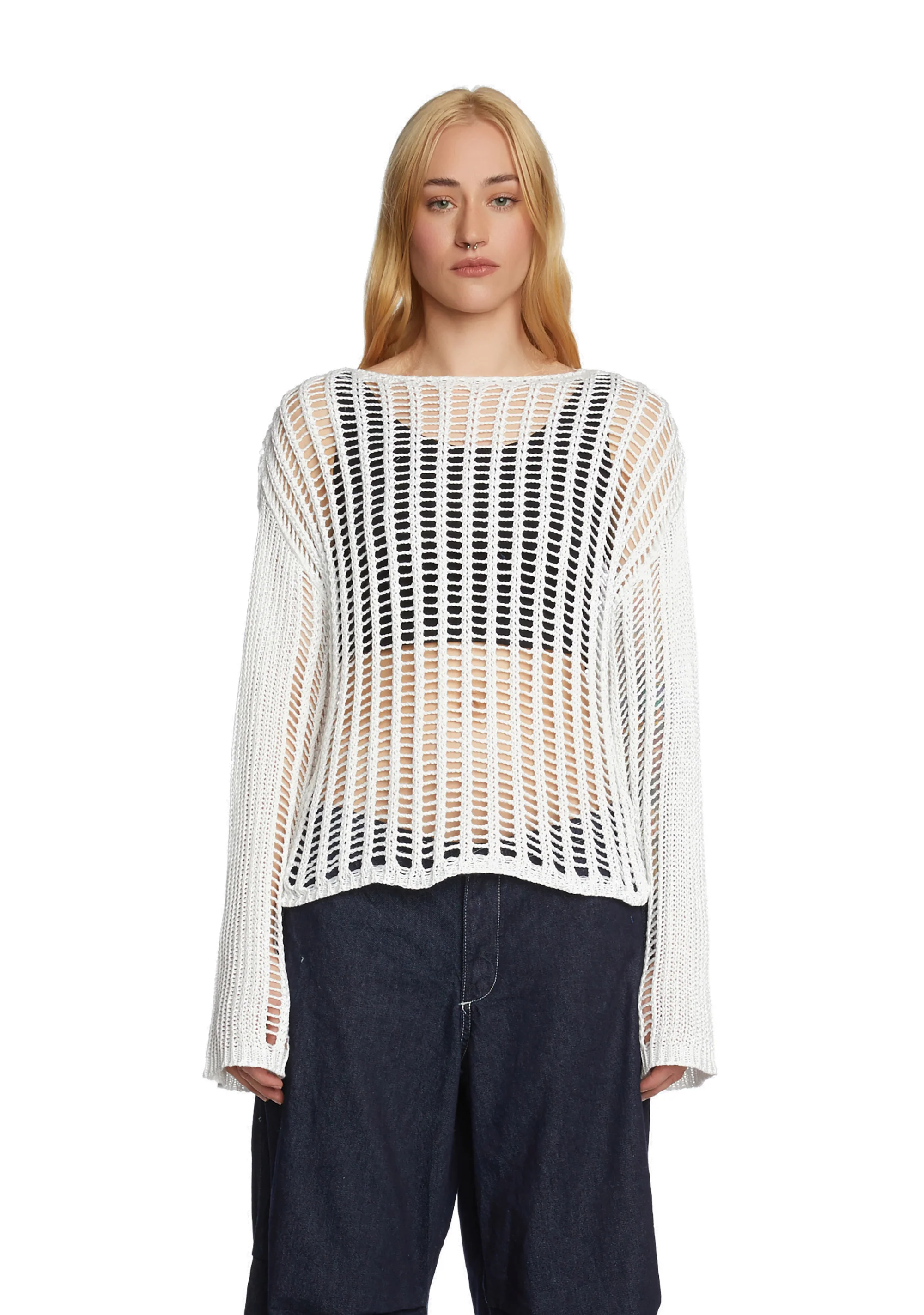 Strange Days Knit Sweater - Off White