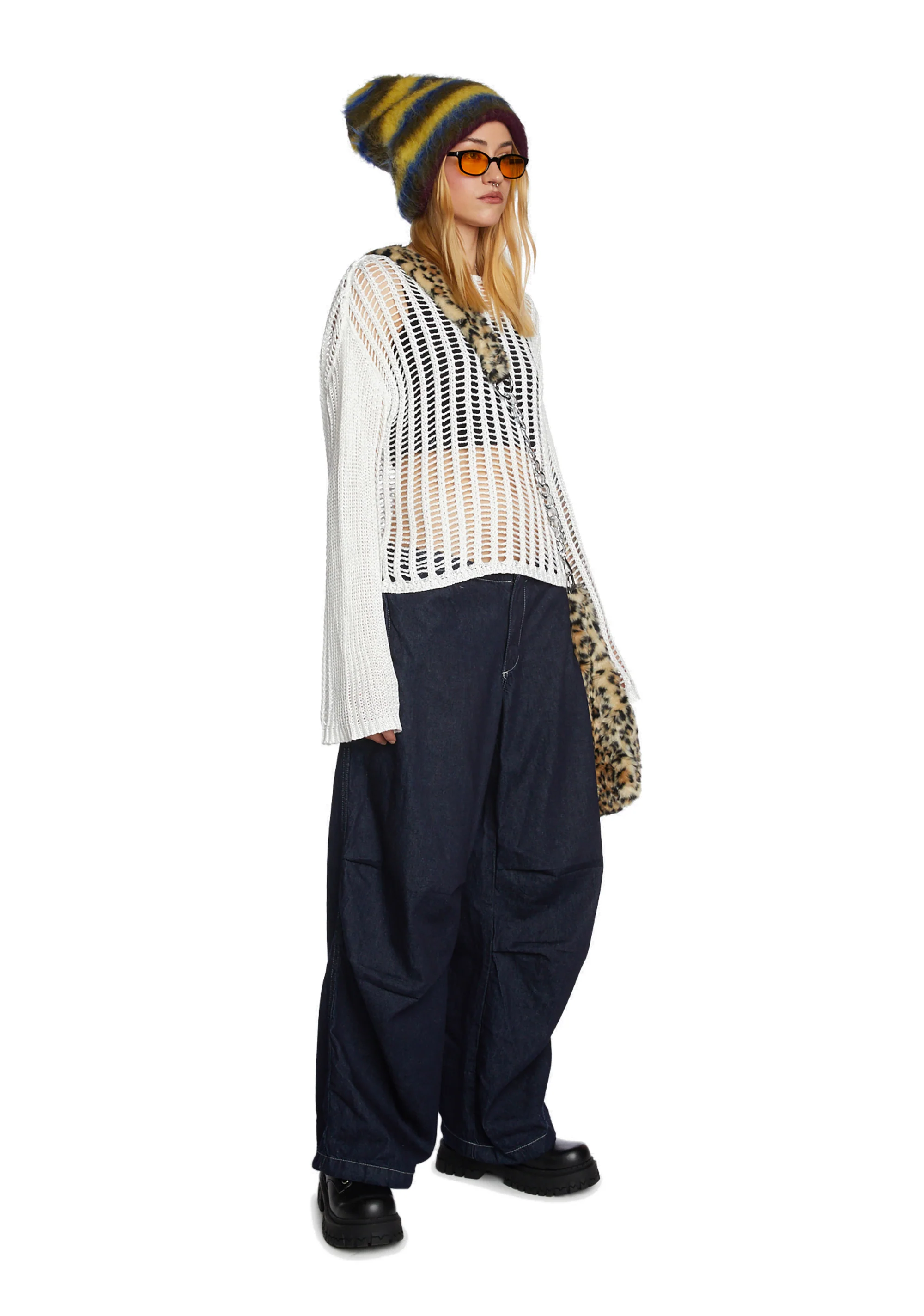 Strange Days Knit Sweater - Off White - Image 2