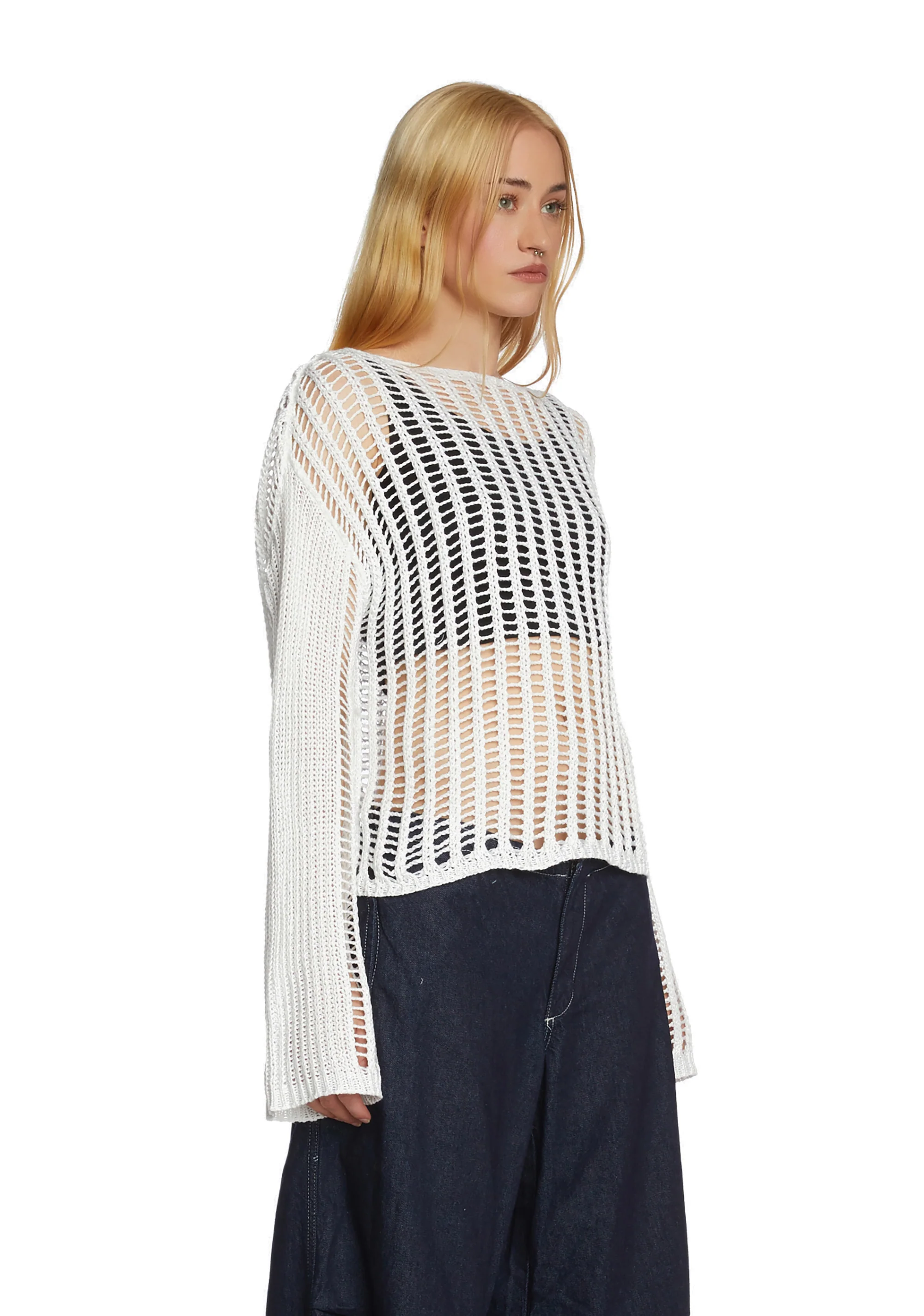 Strange Days Knit Sweater - Off White - Image 3