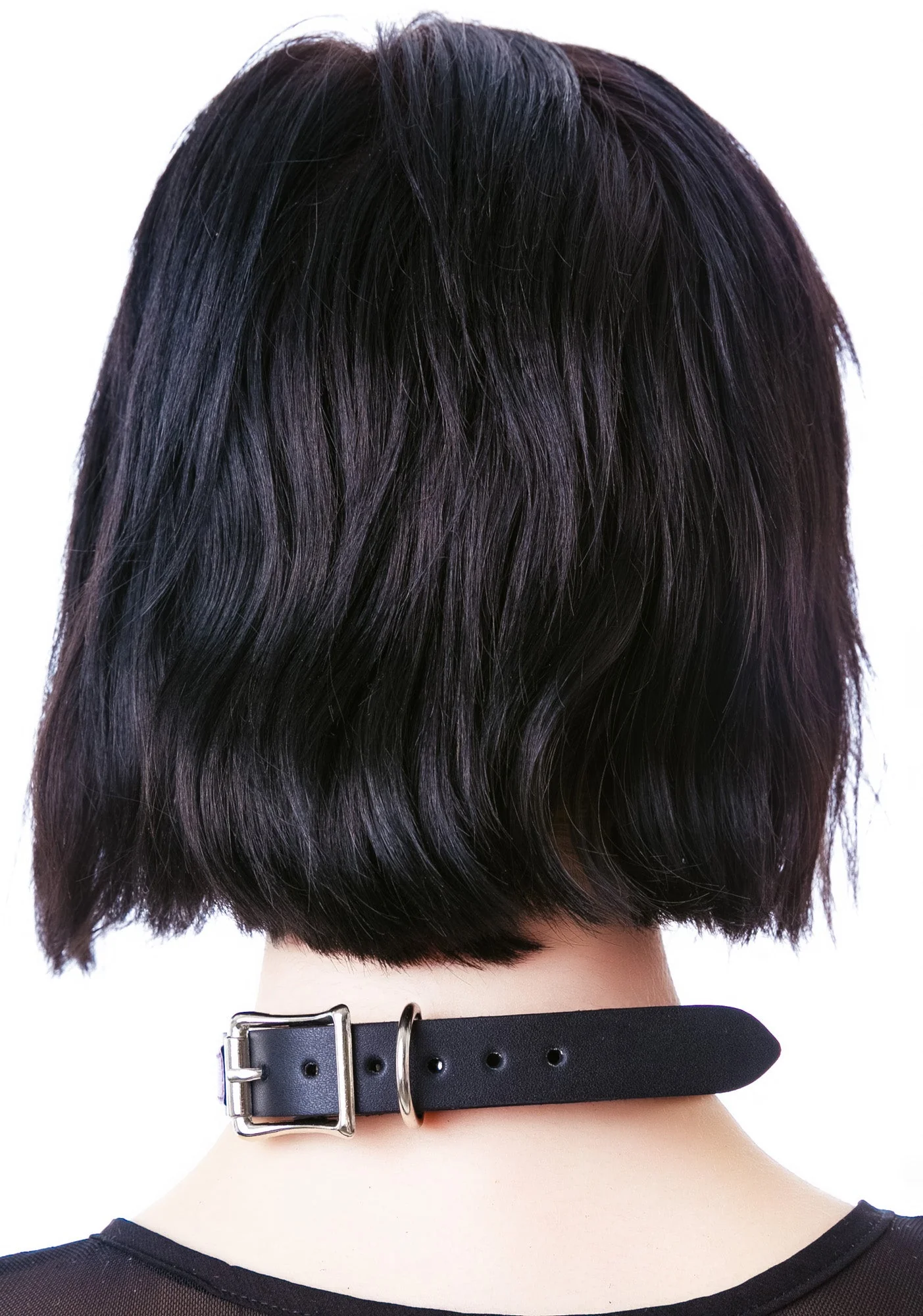 Strap Tease Leather Choker - Red - Image 19