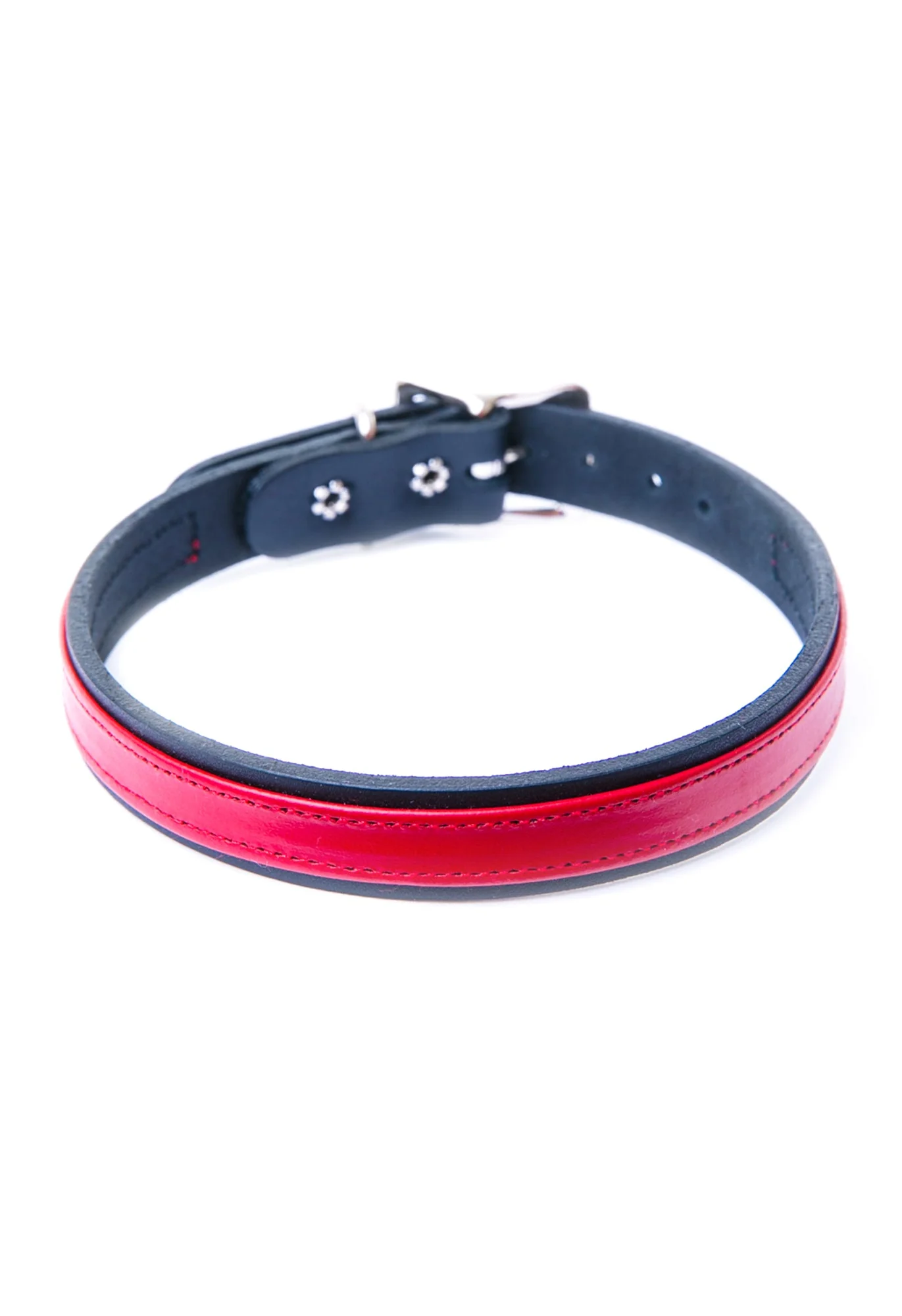 Strap Tease Leather Choker - Purple - Image 6