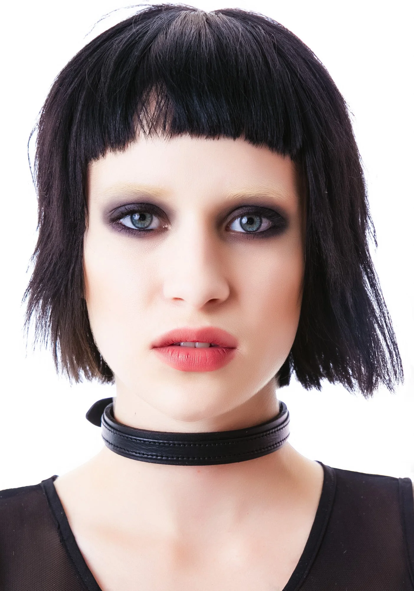Strap Tease Leather Choker - Black - Image 14
