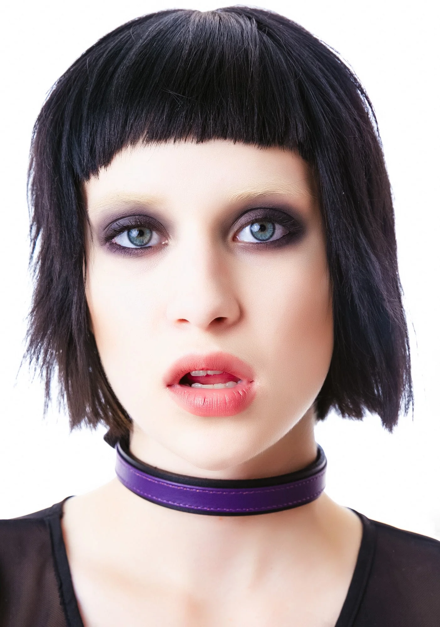 Strap Tease Leather Choker - Black - Image 18