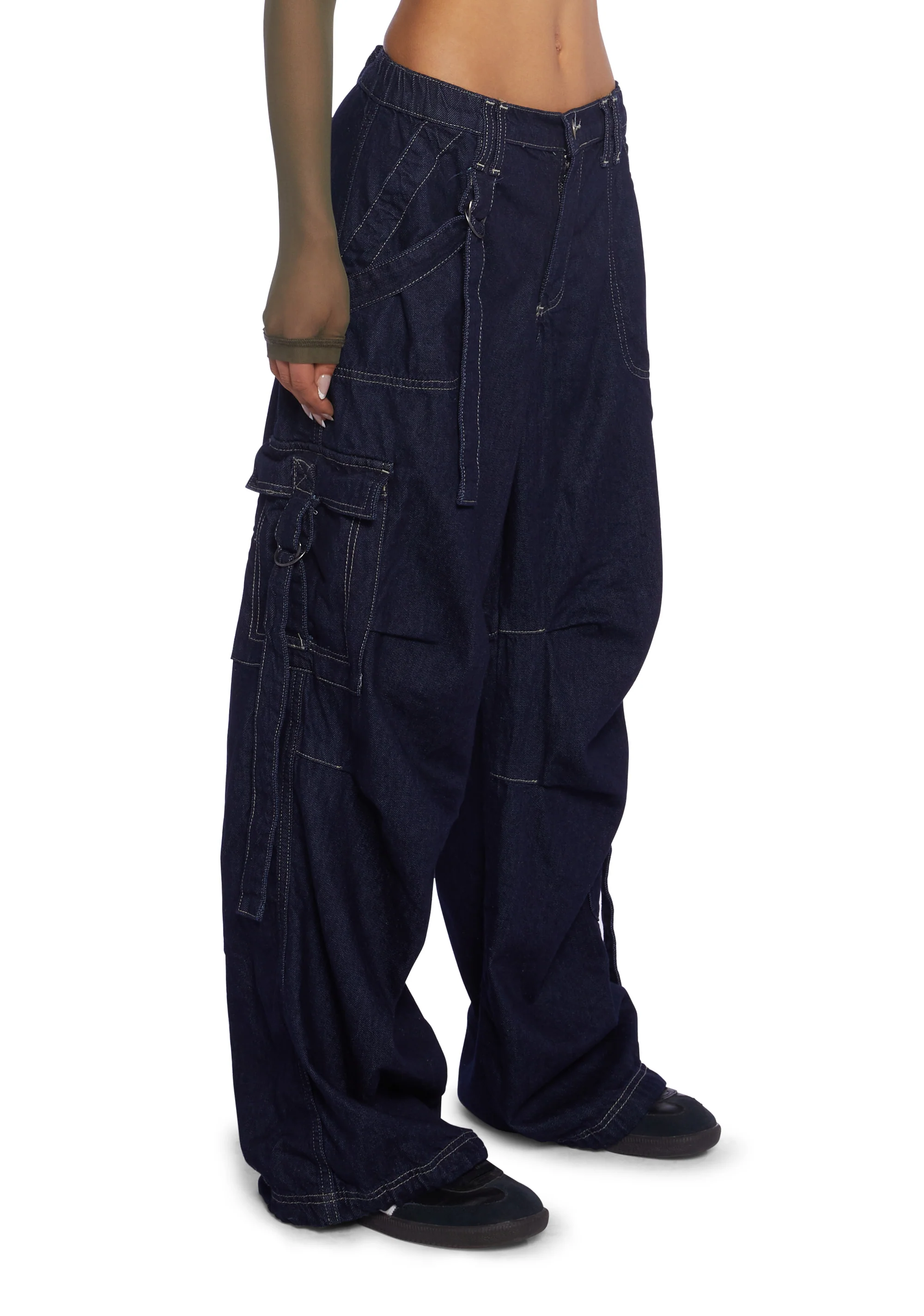 Strappy Cargo Jeans - Image 3