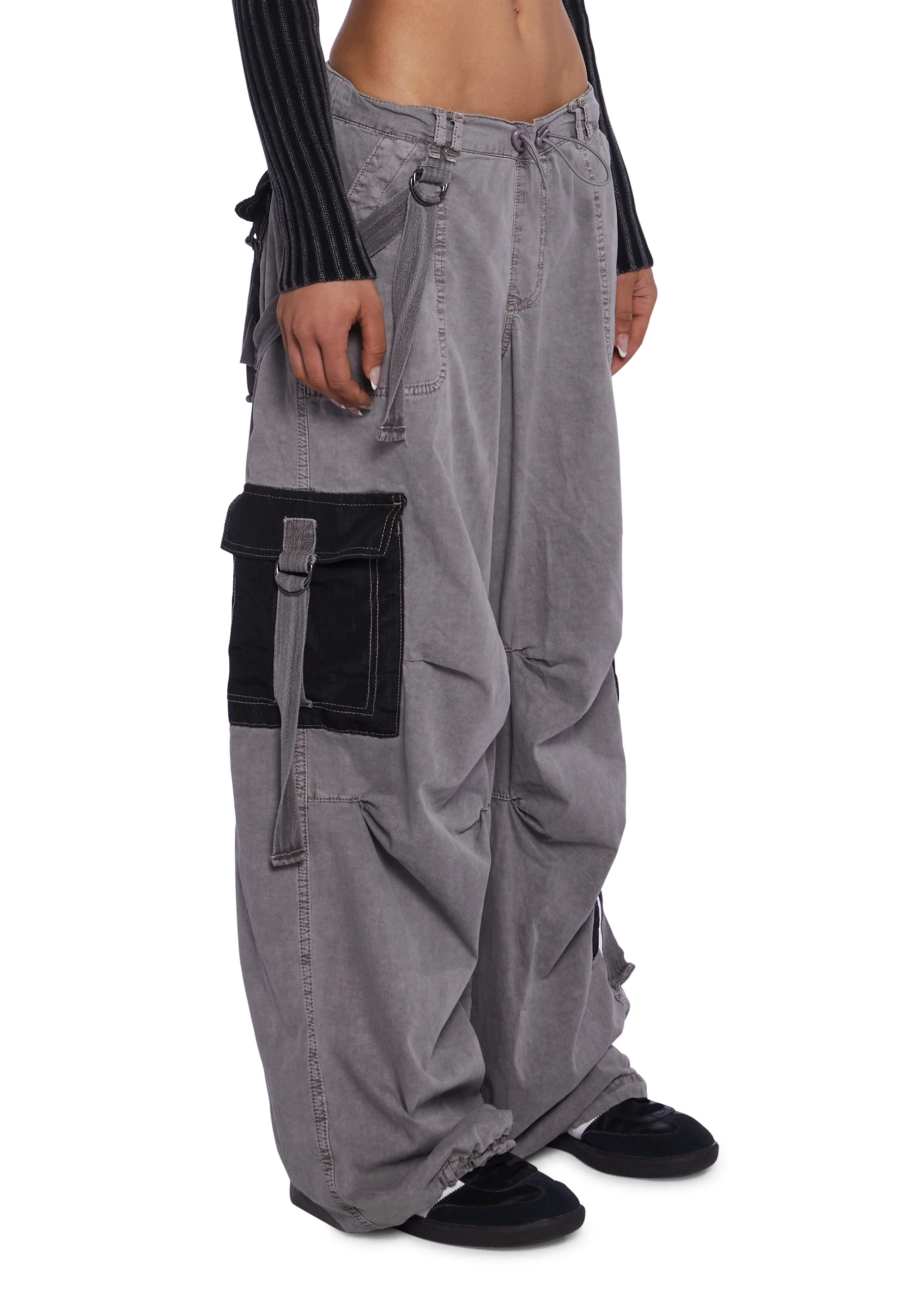 Strappy Cargo Mix Pants - Image 3