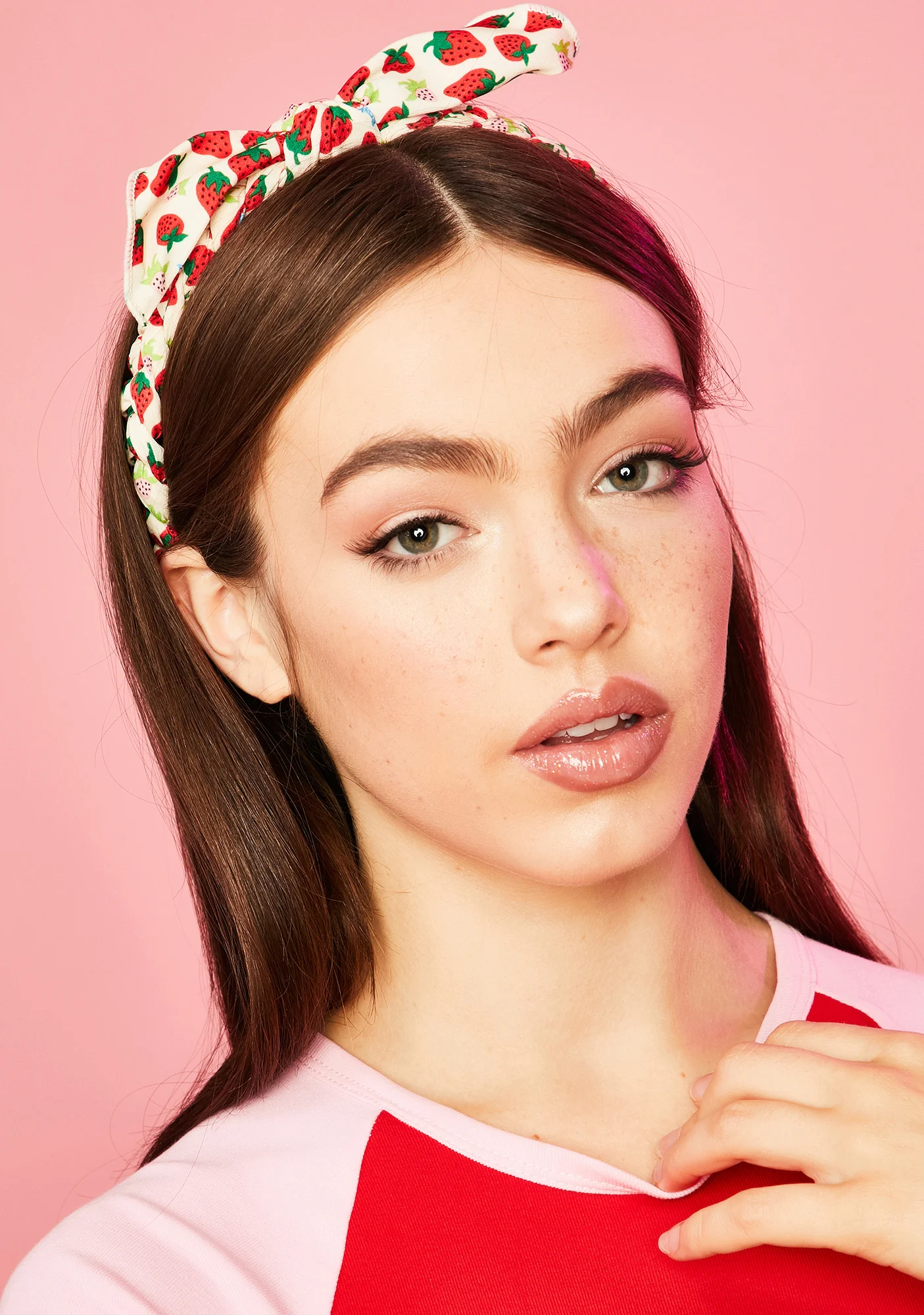 Strawberry Fields Bow Headband - Image 2