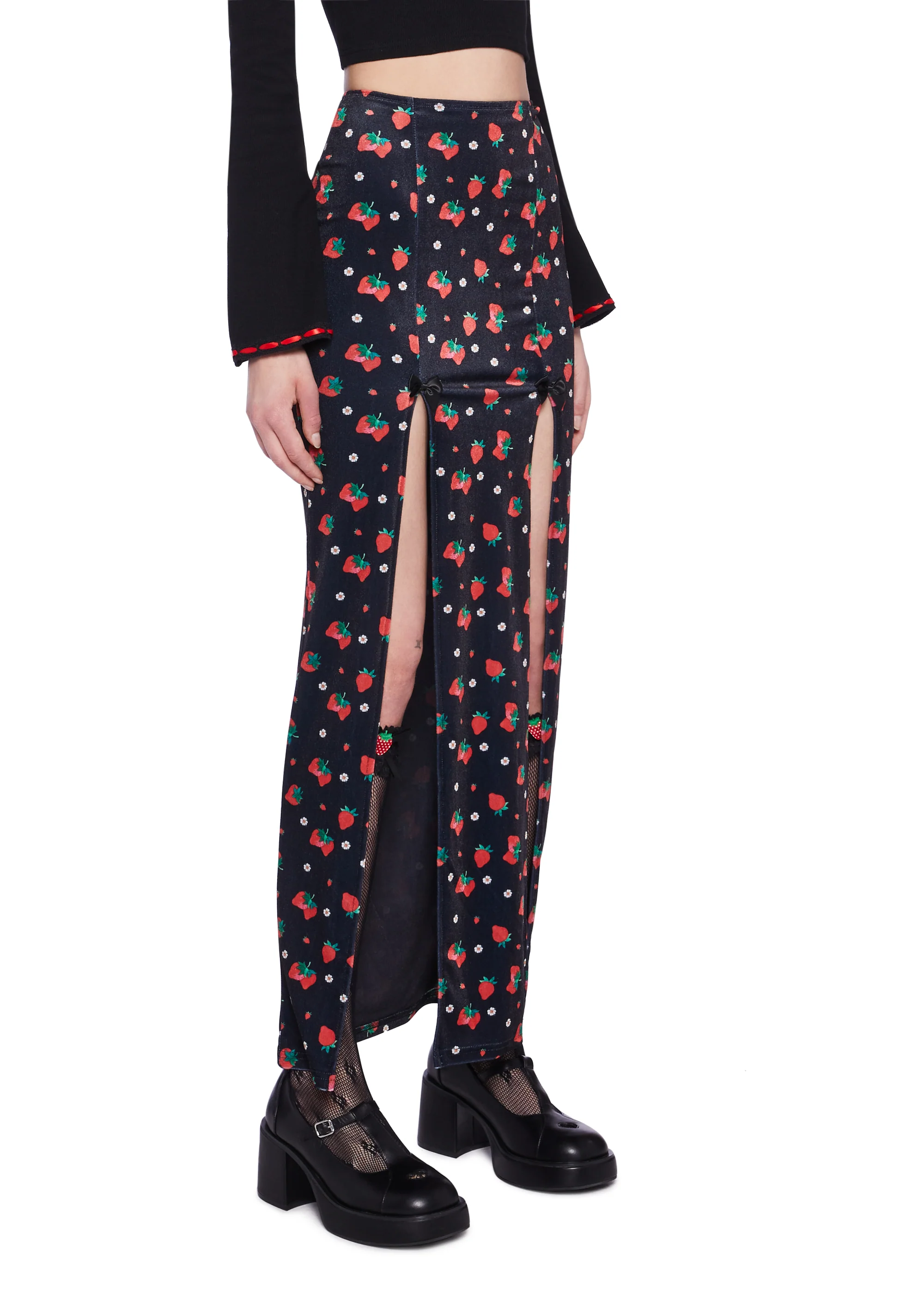 Strawberry Shores Midi Skirt - Image 3